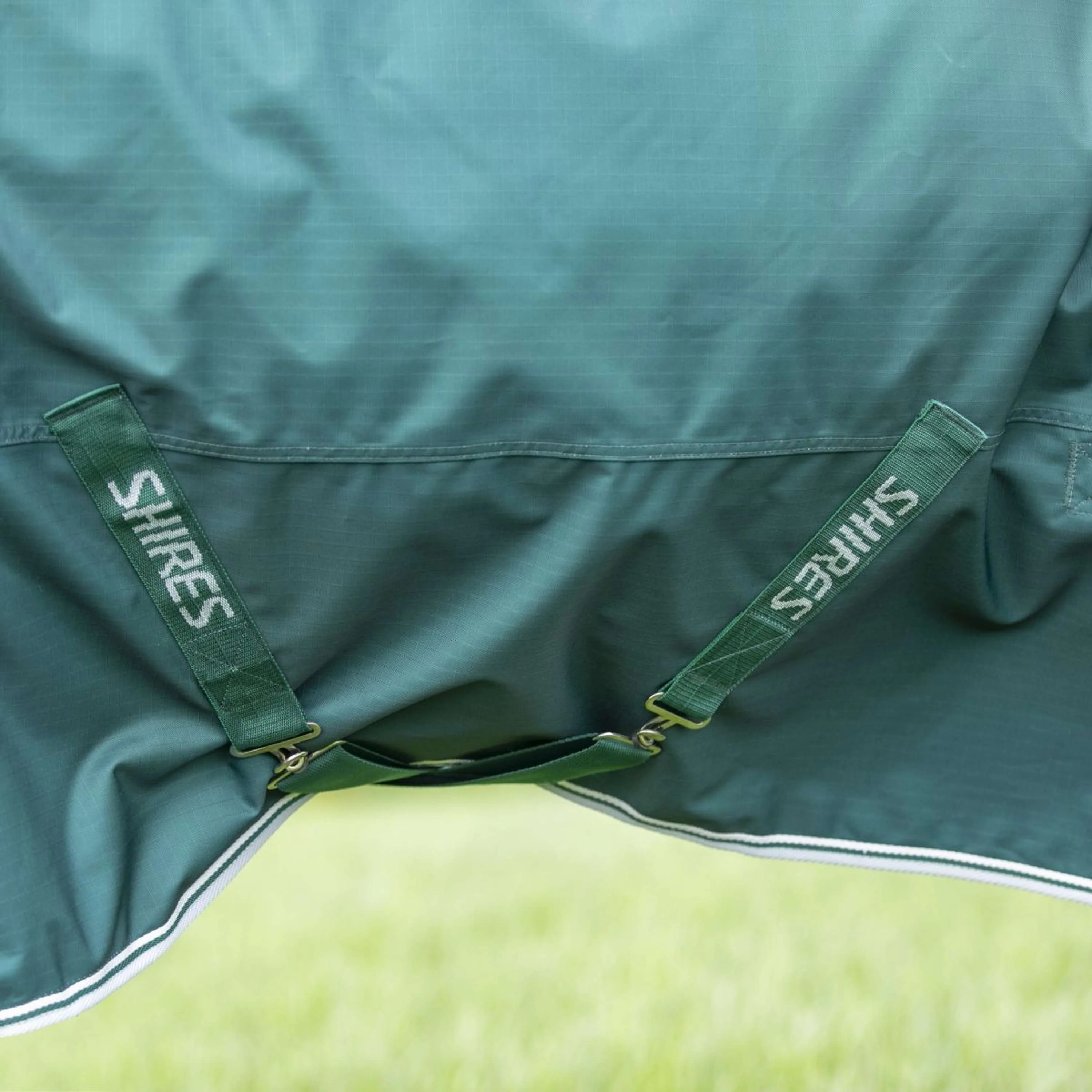 Highlander Original by Shires Couverture d'Hiver Turnout 300g avec Couvre-cou Vert - Image 3