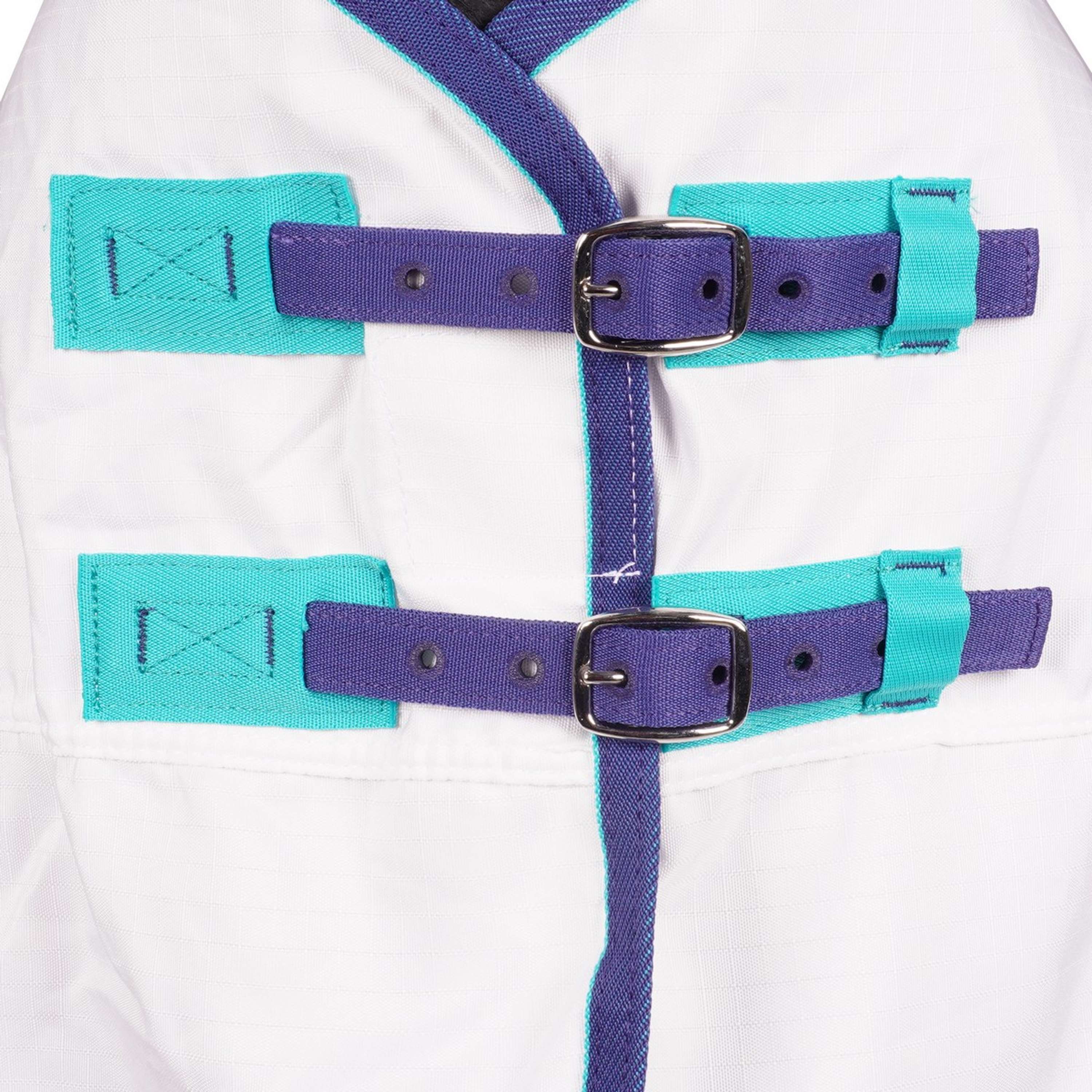 Highlander Plus by Shires Couverture Eczema Sweet-Itch Combo Blanc - Image 3