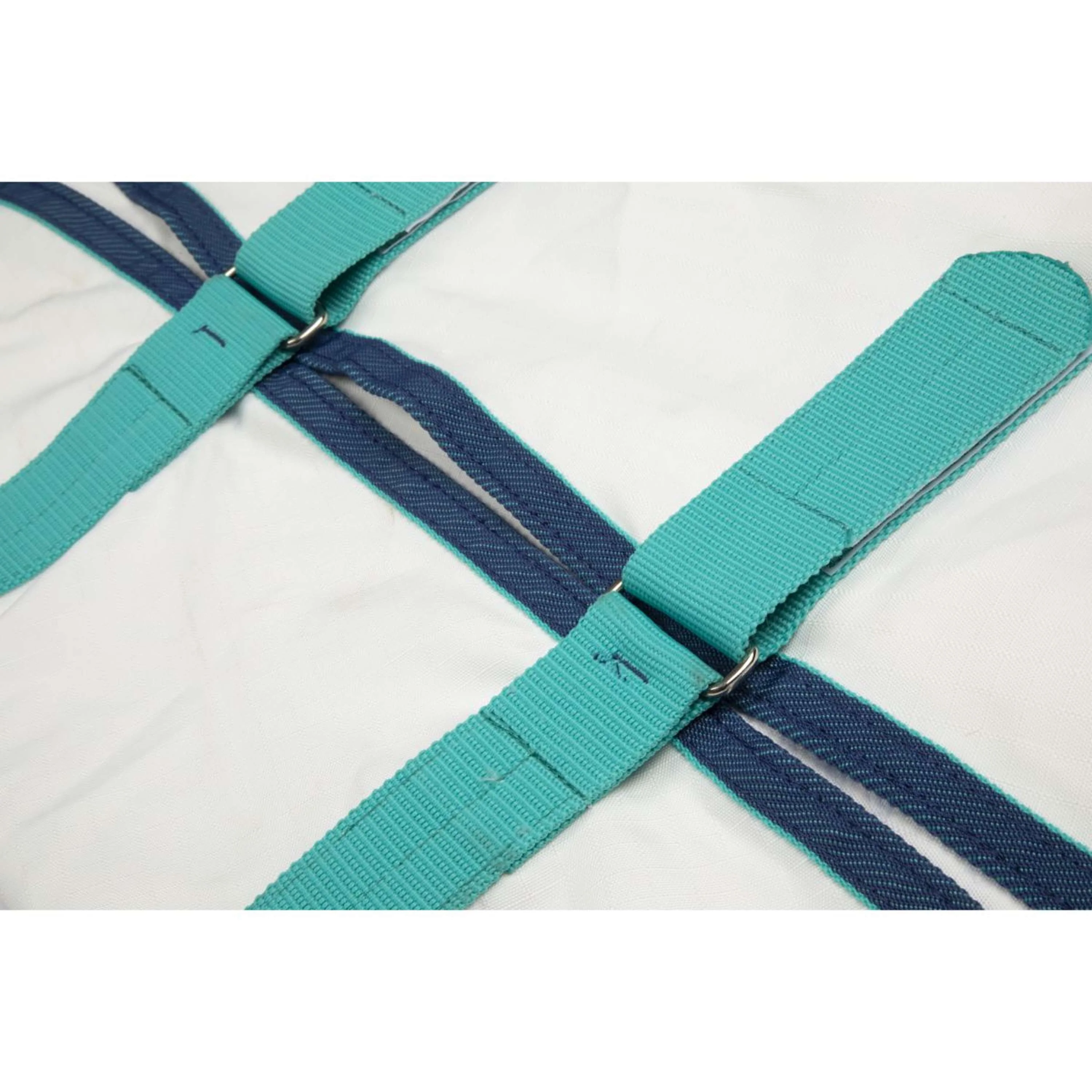 Highlander Plus by Shires Couverture Anti-Eczema Sweet-Itch Combo Blanc/Airforce - Image 3