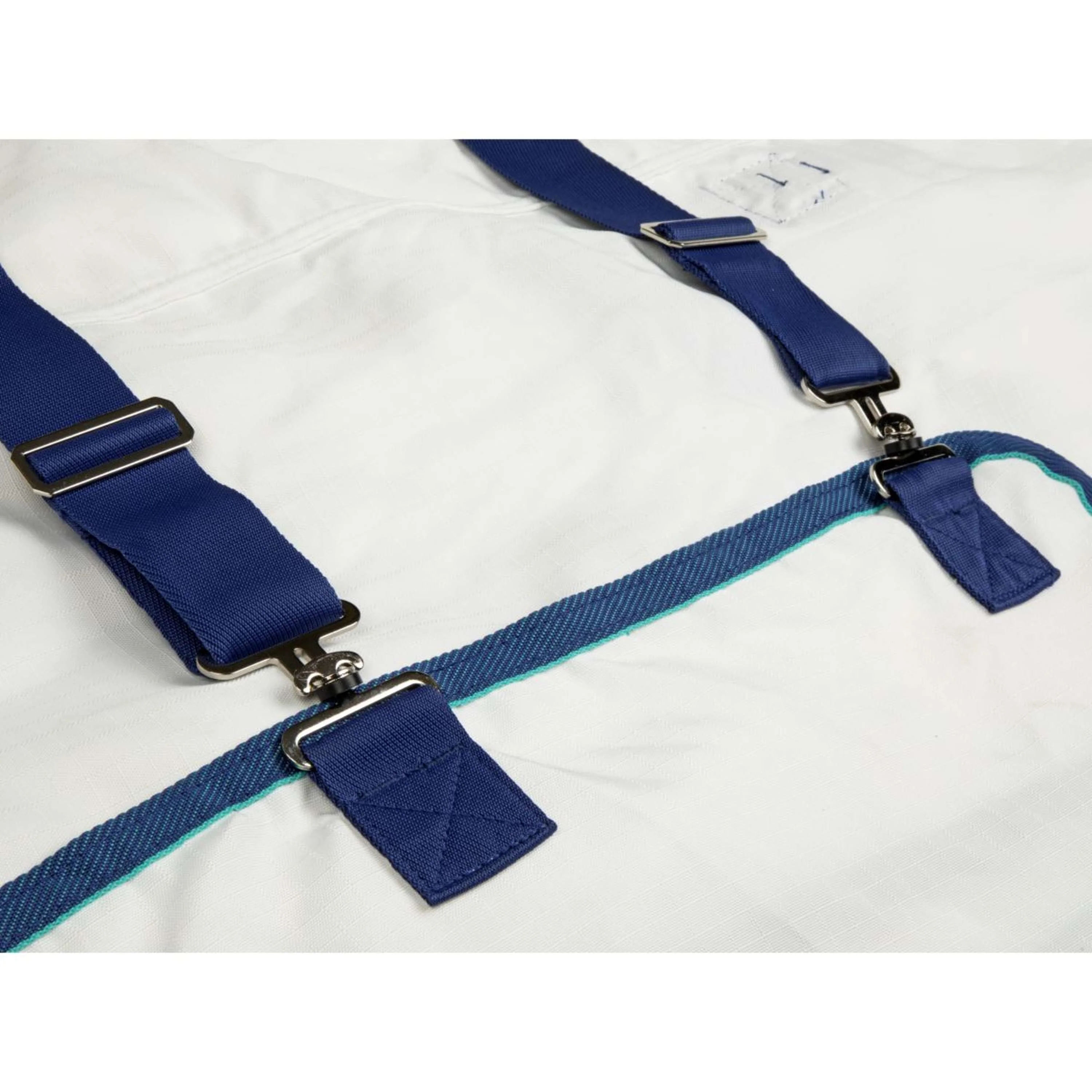 Highlander Plus by Shires Couverture Anti-Eczema Sweet-Itch Combo Blanc/Airforce - Image 6