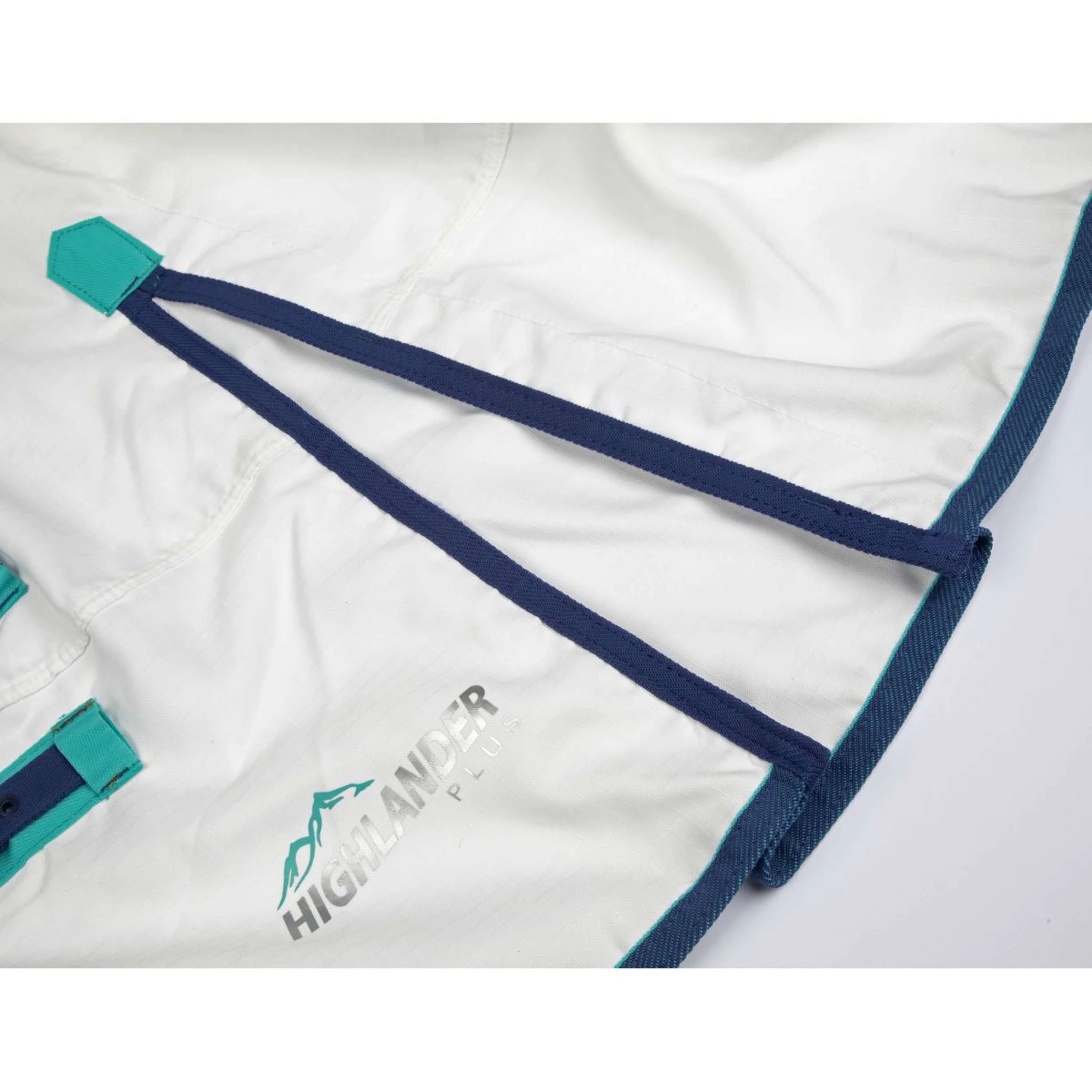 Highlander Plus by Shires Couverture Anti-Eczema Sweet-Itch Combo Blanc/Airforce - Image 7