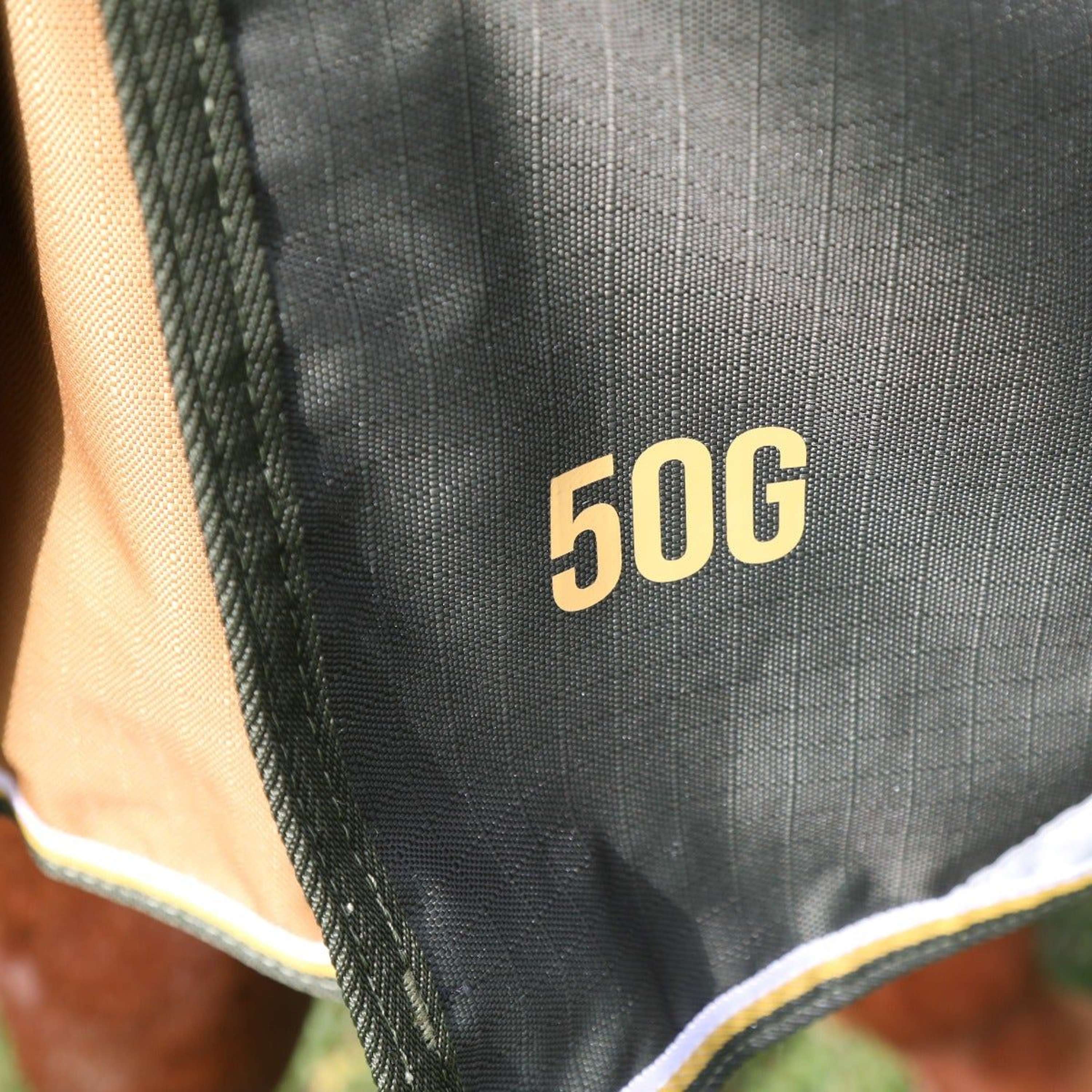 Highlander Plus by Shires Couverture Imperméable Turnout 50g Vert - Image 3