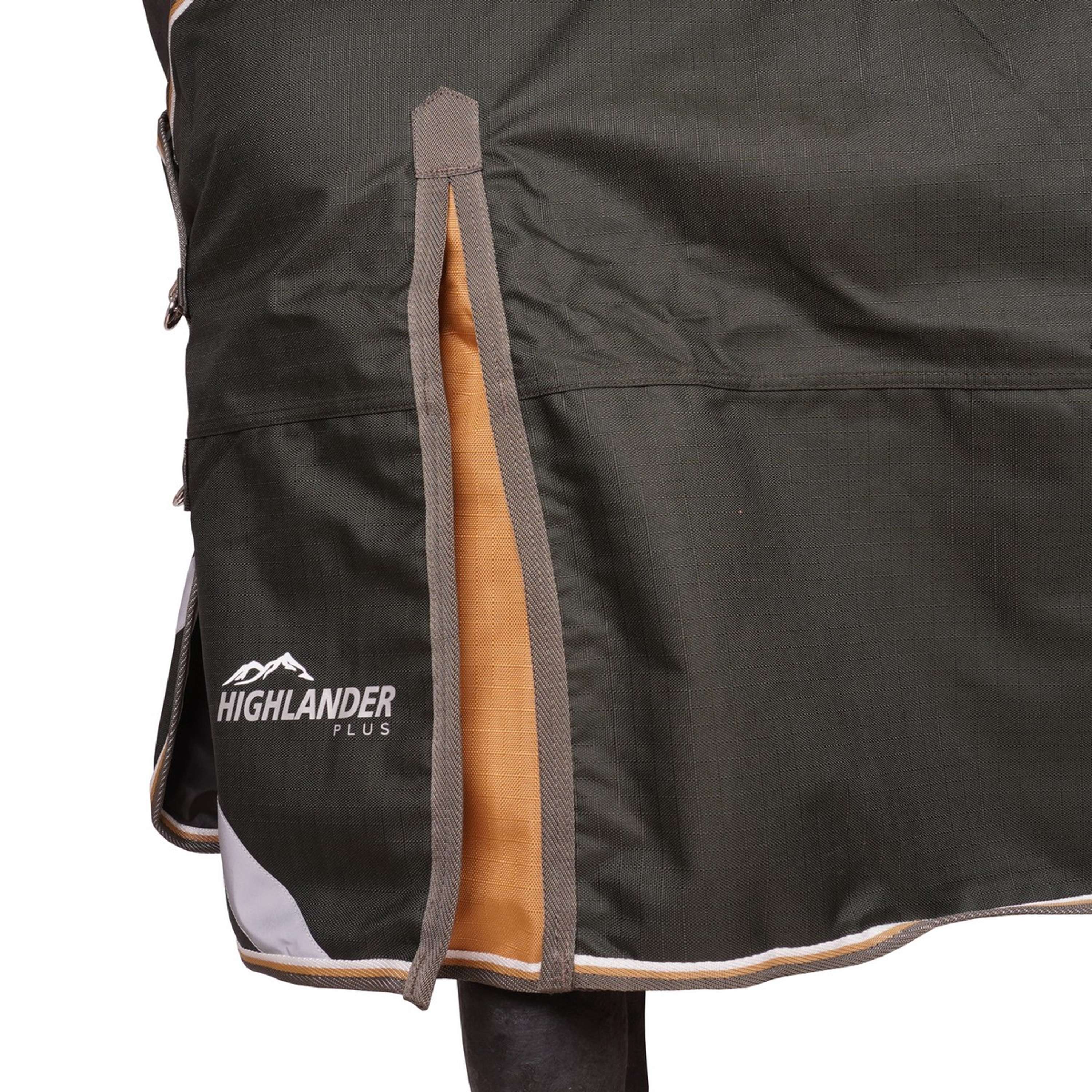 Highlander Plus by Shires Couverture Imperméable Turnout 50g Vert - Image 9