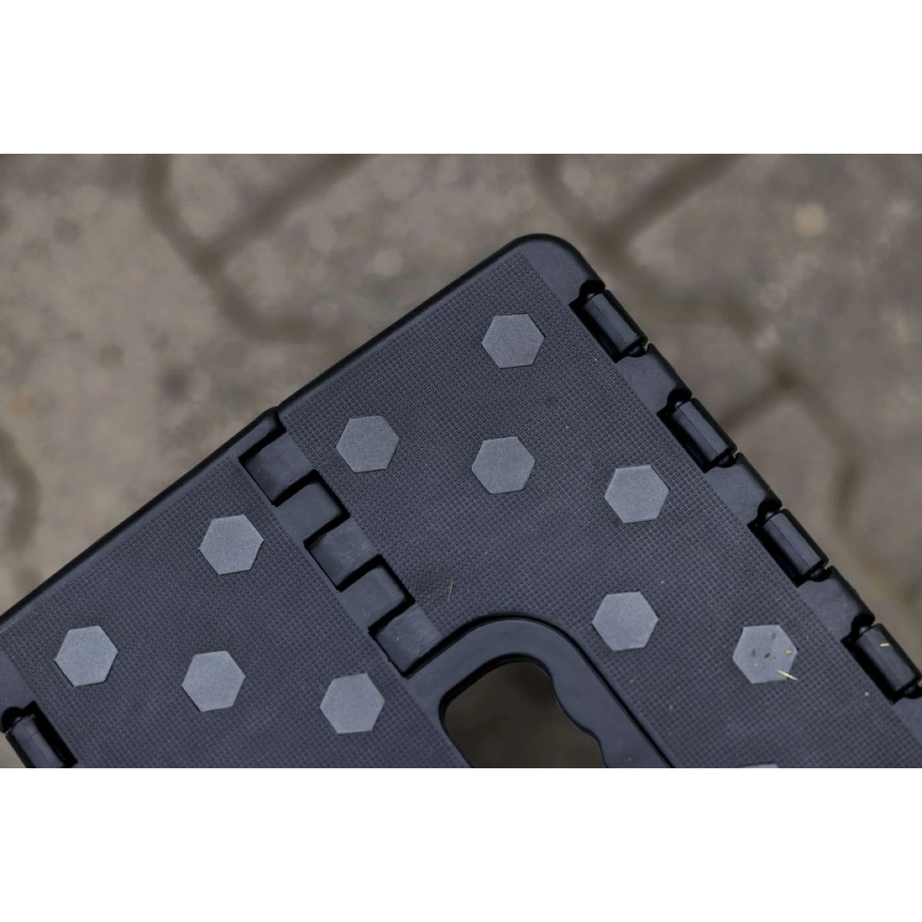 Hippotonic Tabouret/Marche-Pied Pliant Noir/Gris - Image 3