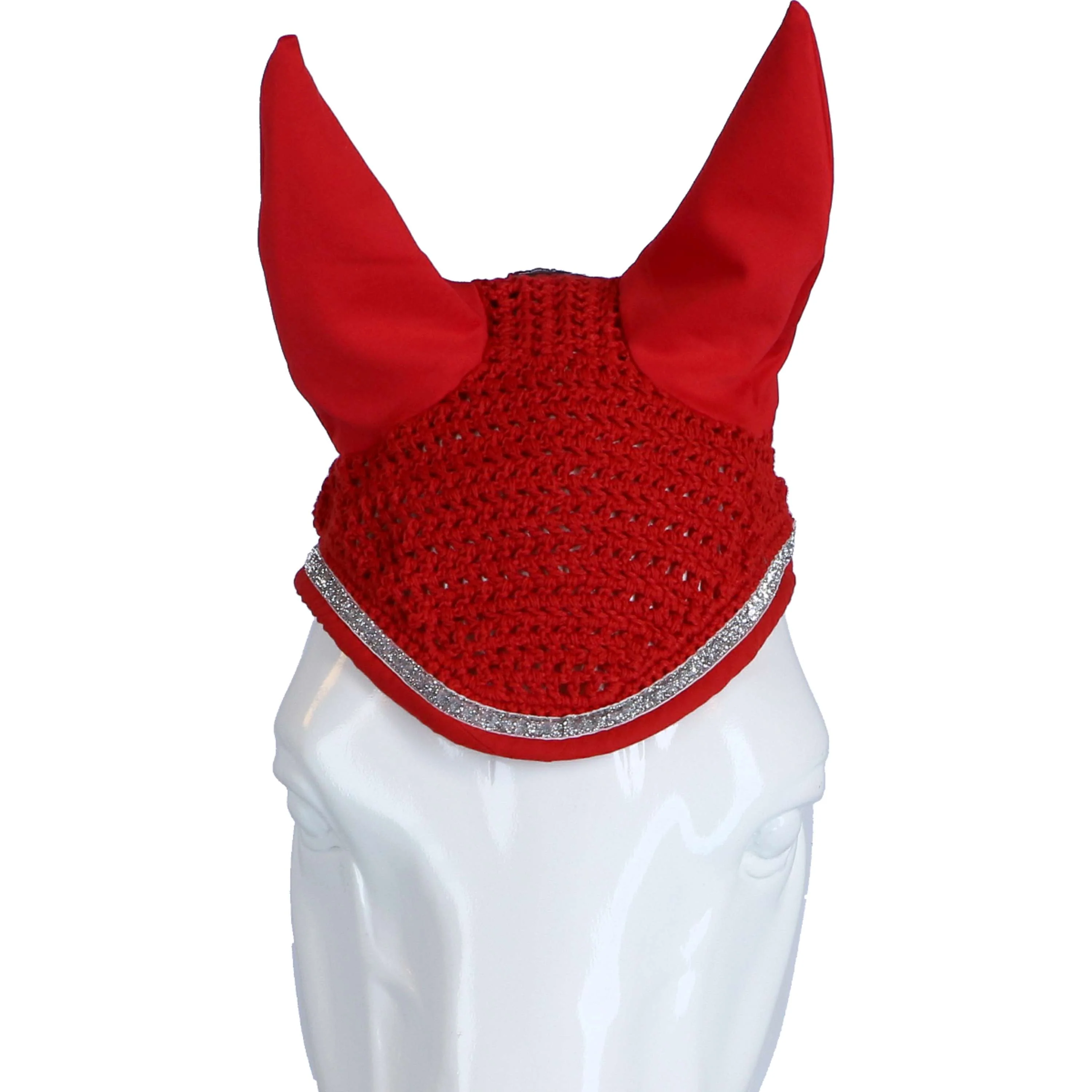 HKM Bonnet Anti-Mouches Romy Rouge - Image 2