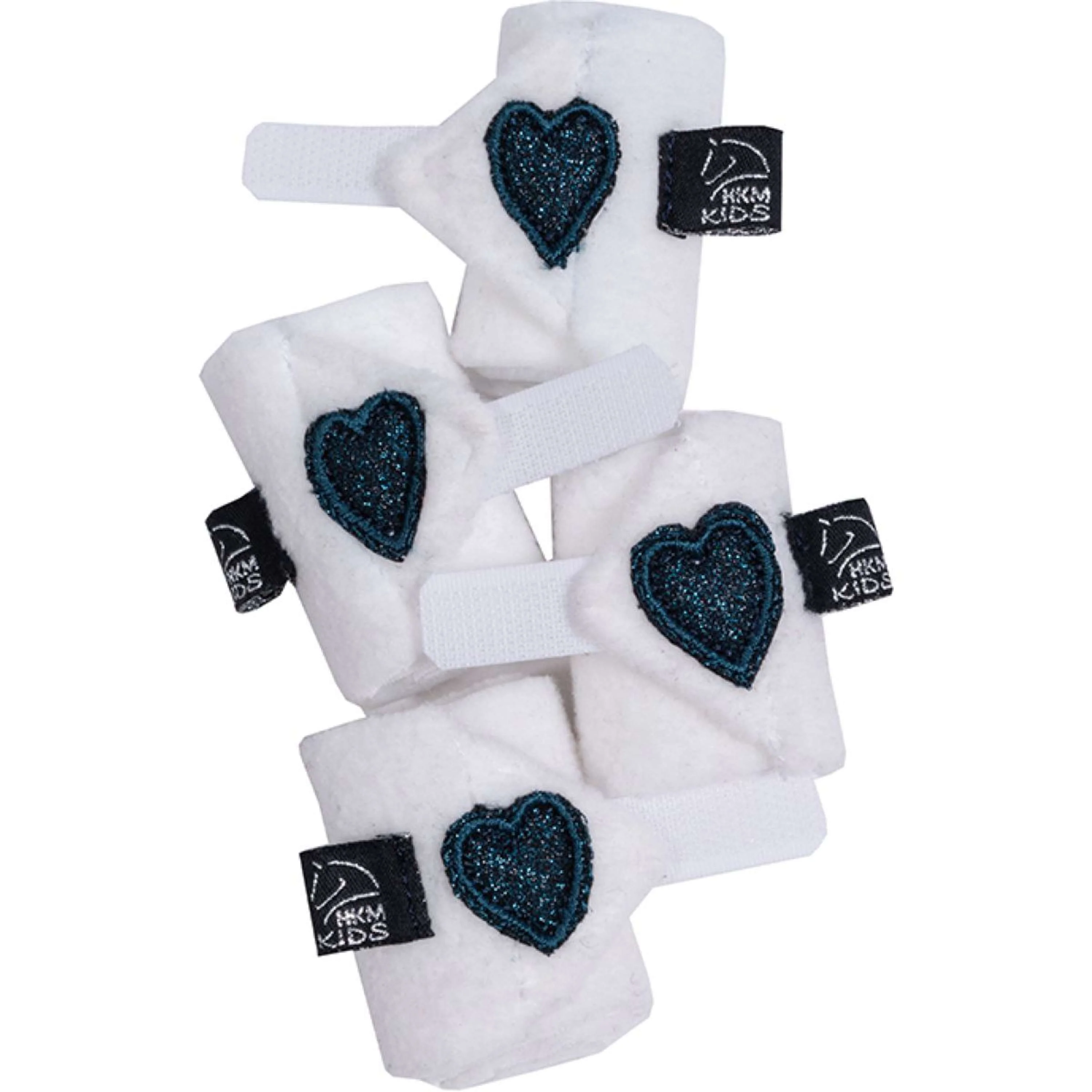 HKM Câlin Poney Ensemble de compétition Blanc/Bleu foncé - Image 3