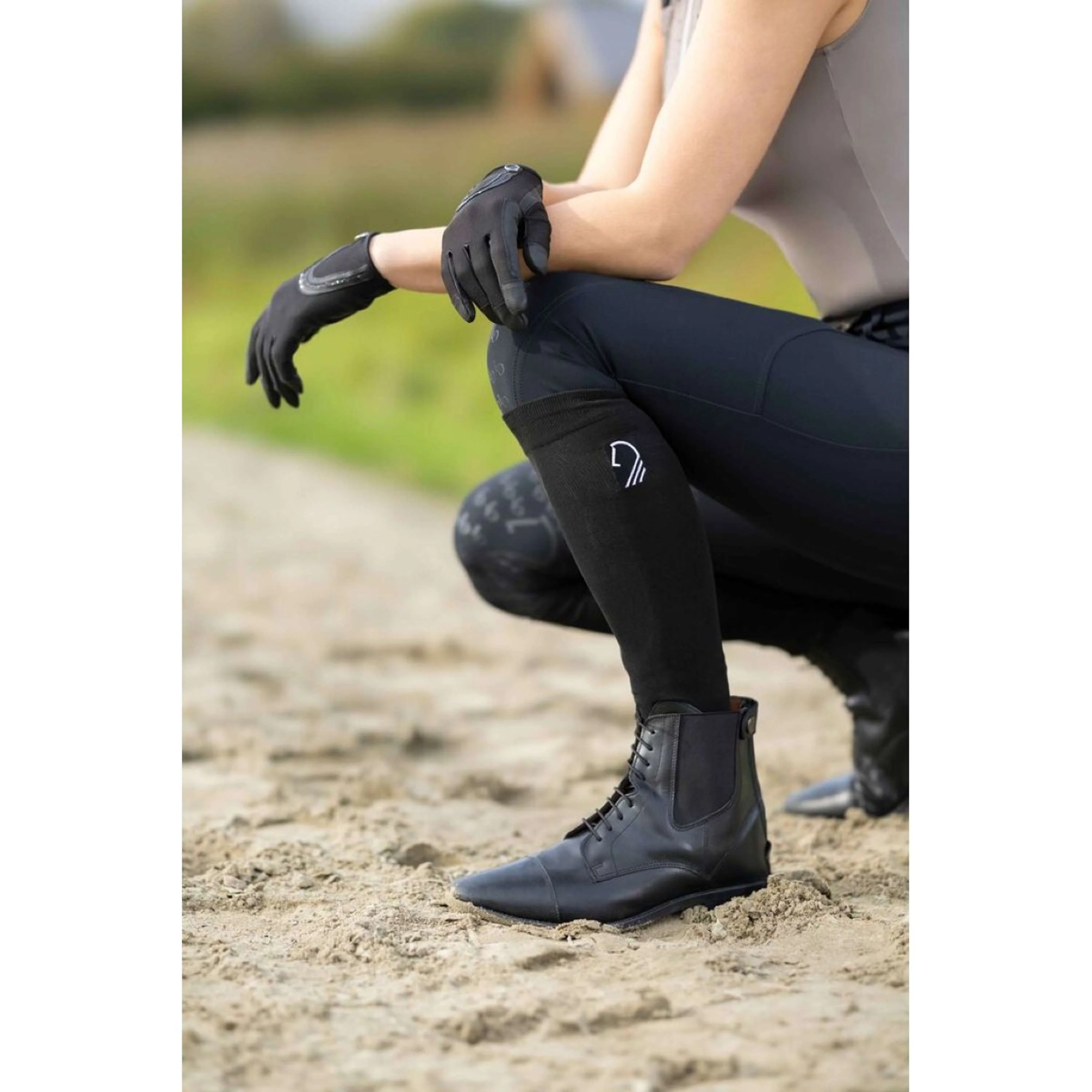 HKM Chaussettes d'Équitation Amalfi Noir - Image 2