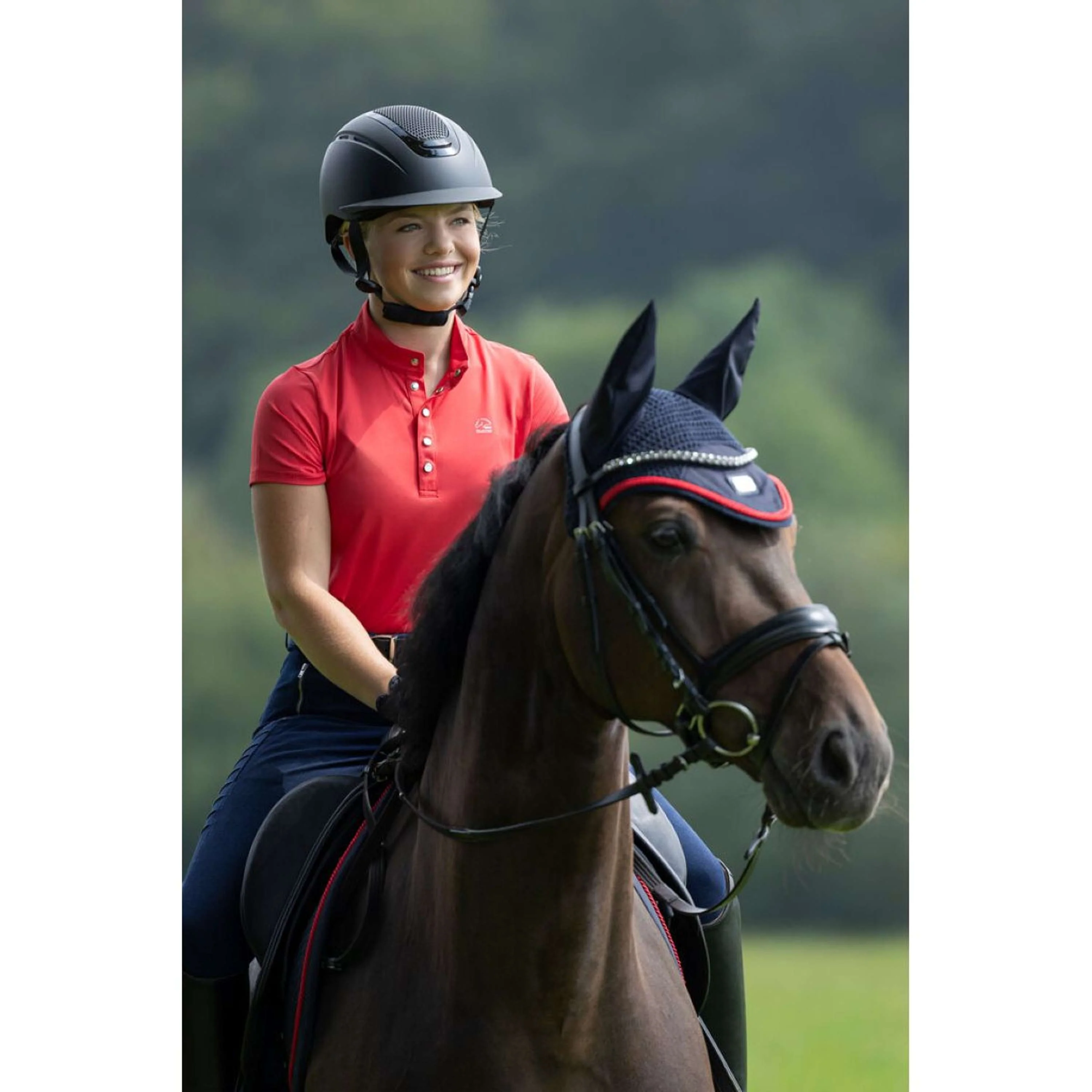 HKM Chemise Fonctionnelle Aruba Manches Courtes Rouge - Image 4