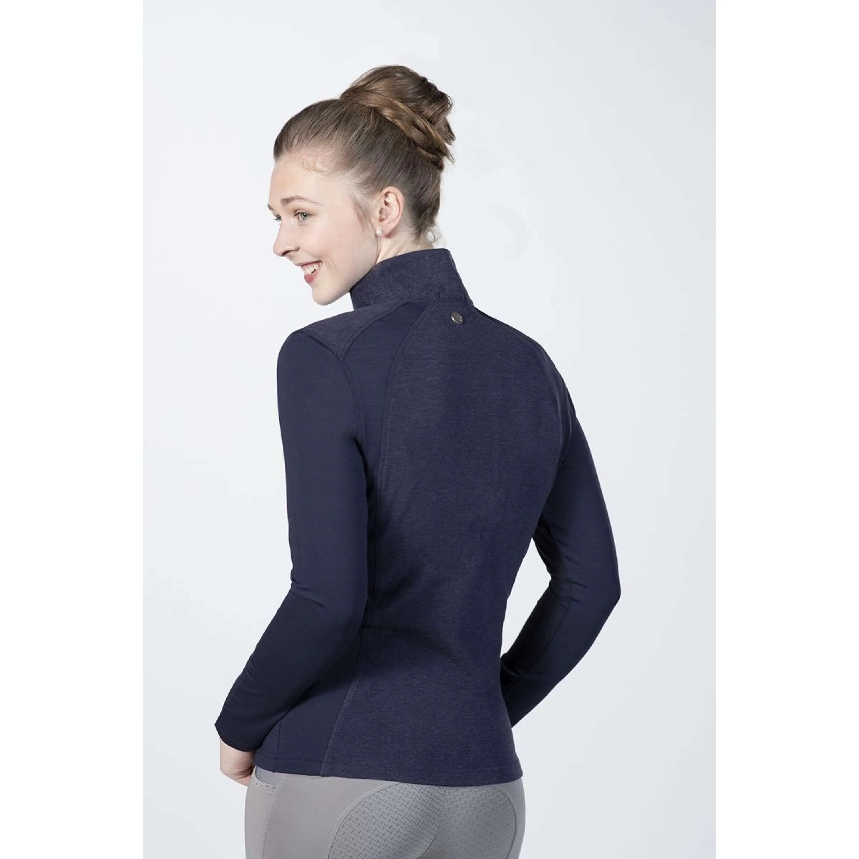 HKM Chemise Fonctionnelle Duo Bleu Foncé - Image 3