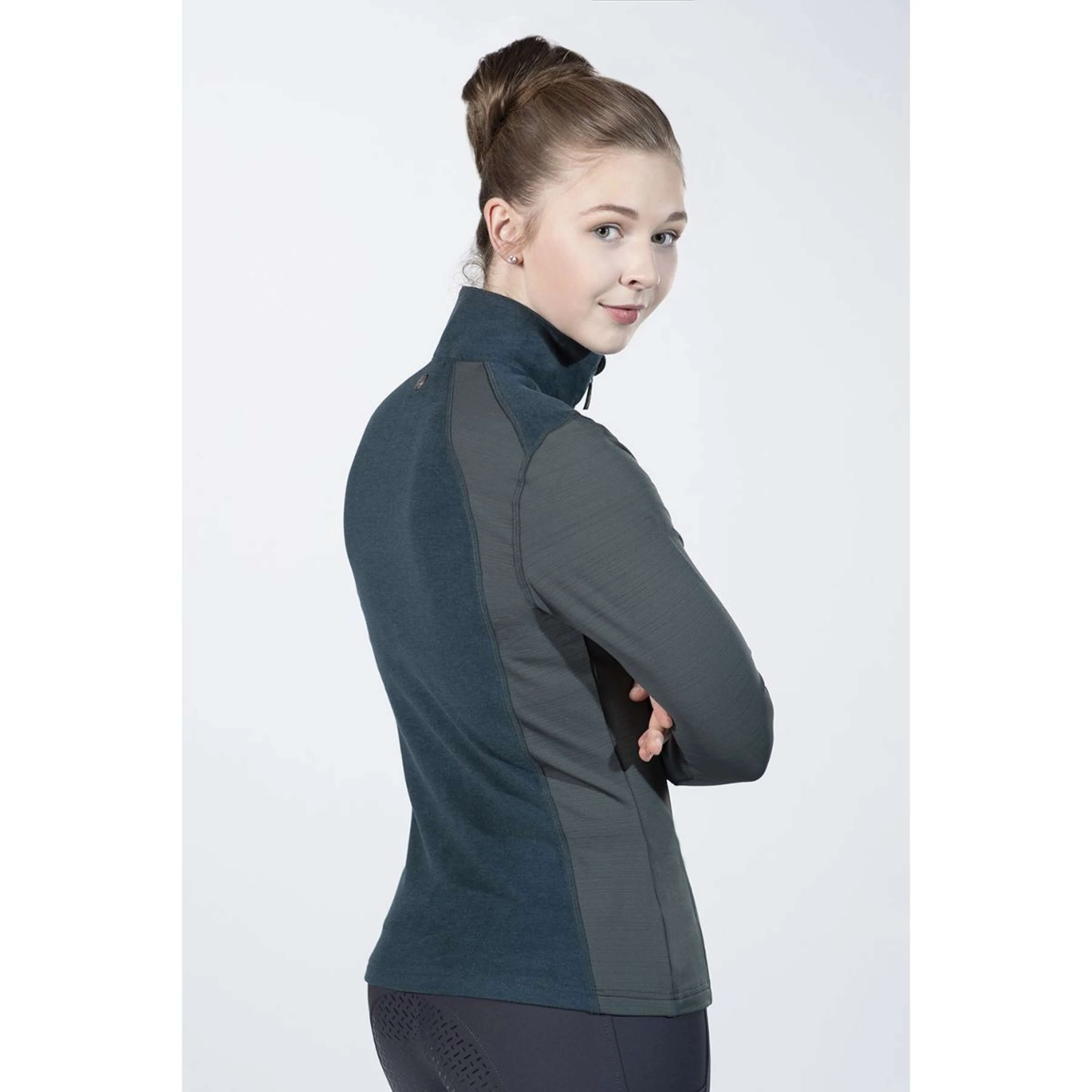 HKM Chemise Fonctionnelle Duo Vert Foncé - Image 2