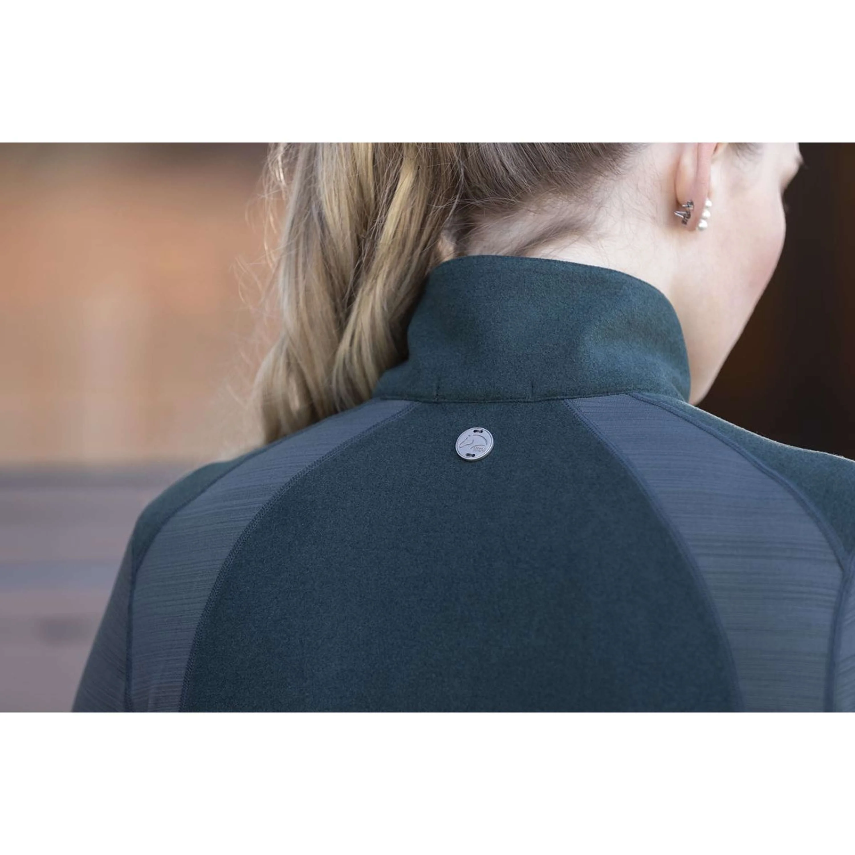 HKM Chemise Fonctionnelle Duo Vert Foncé - Image 3