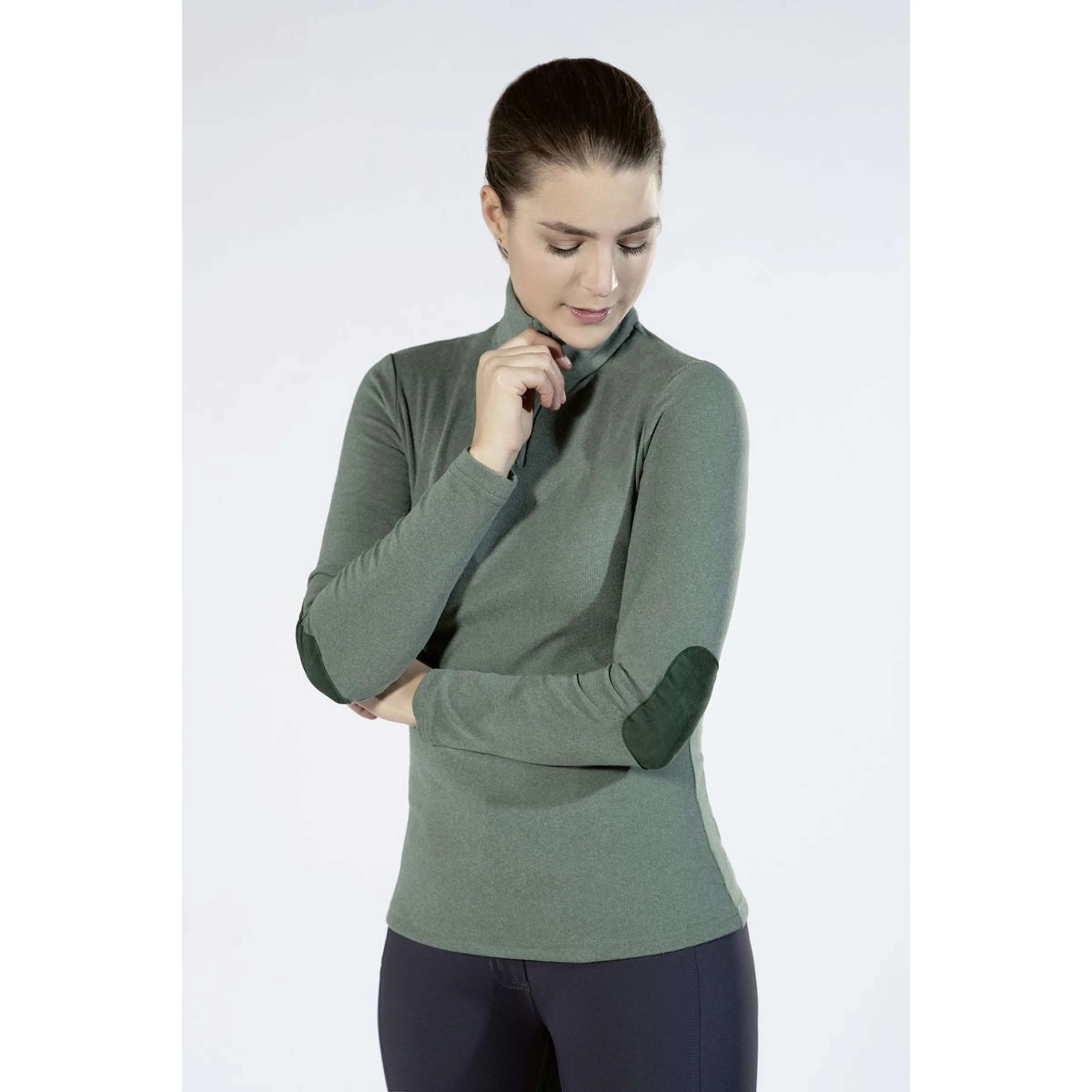 HKM Chemise Fonctionnelle Supersoft Vert Foncé - Image 2