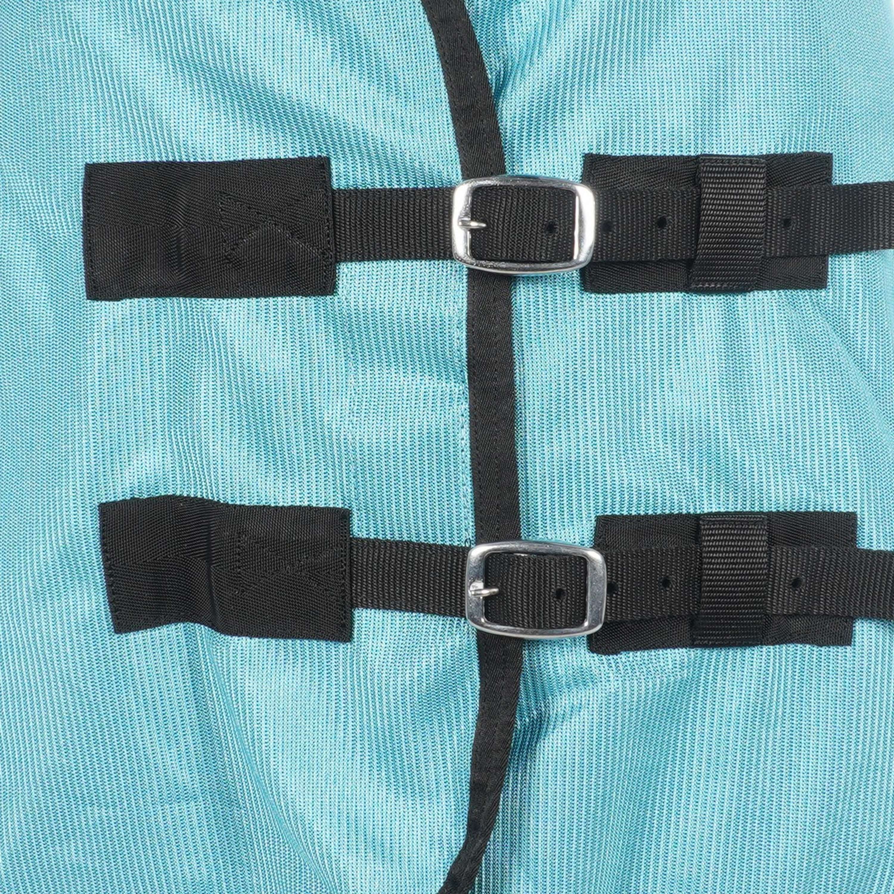 HKM Couverture Anti-Mouches Aqua avec Couvre-cou Aqua - Image 2