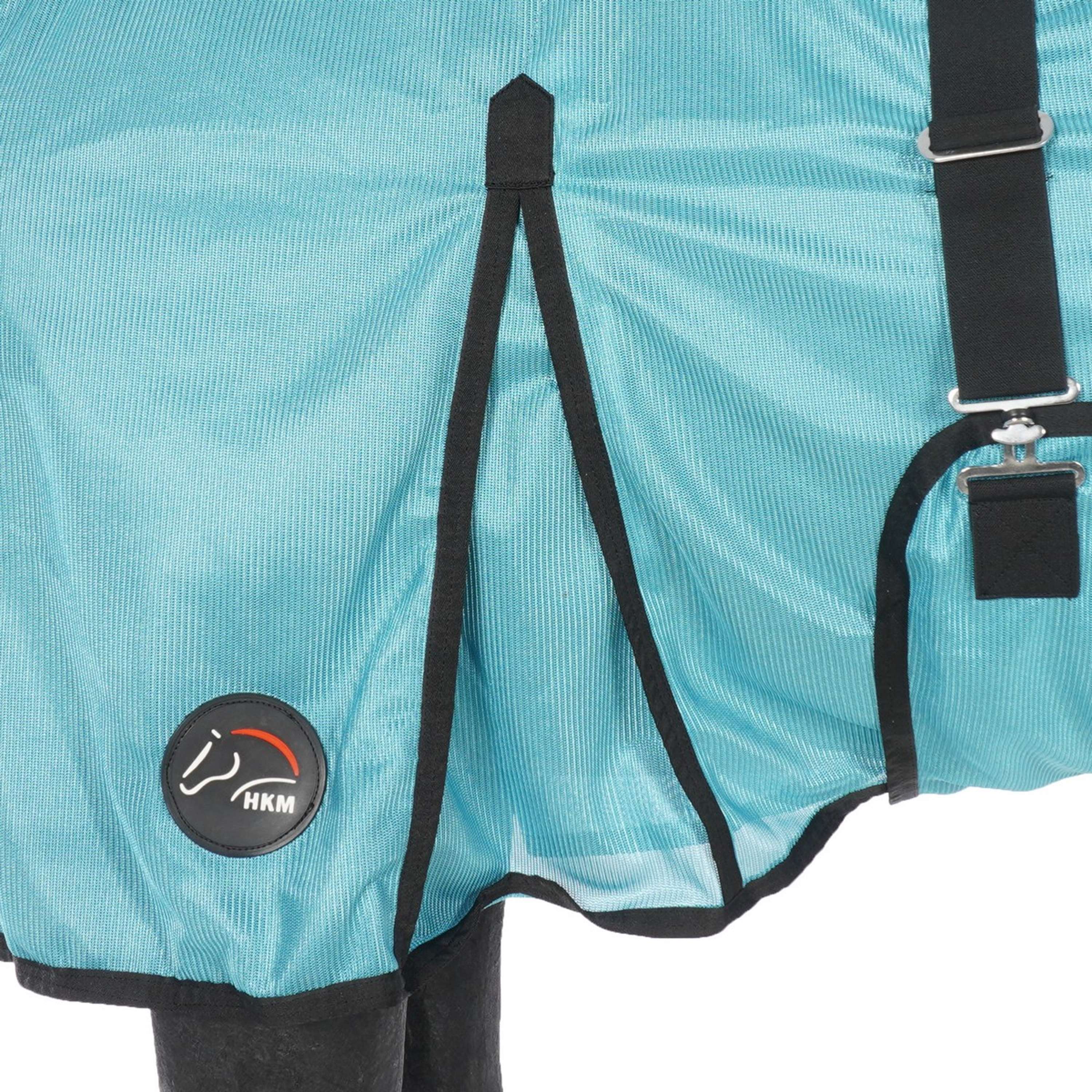 HKM Couverture Anti-Mouches Aqua avec Couvre-cou Aqua - Image 6