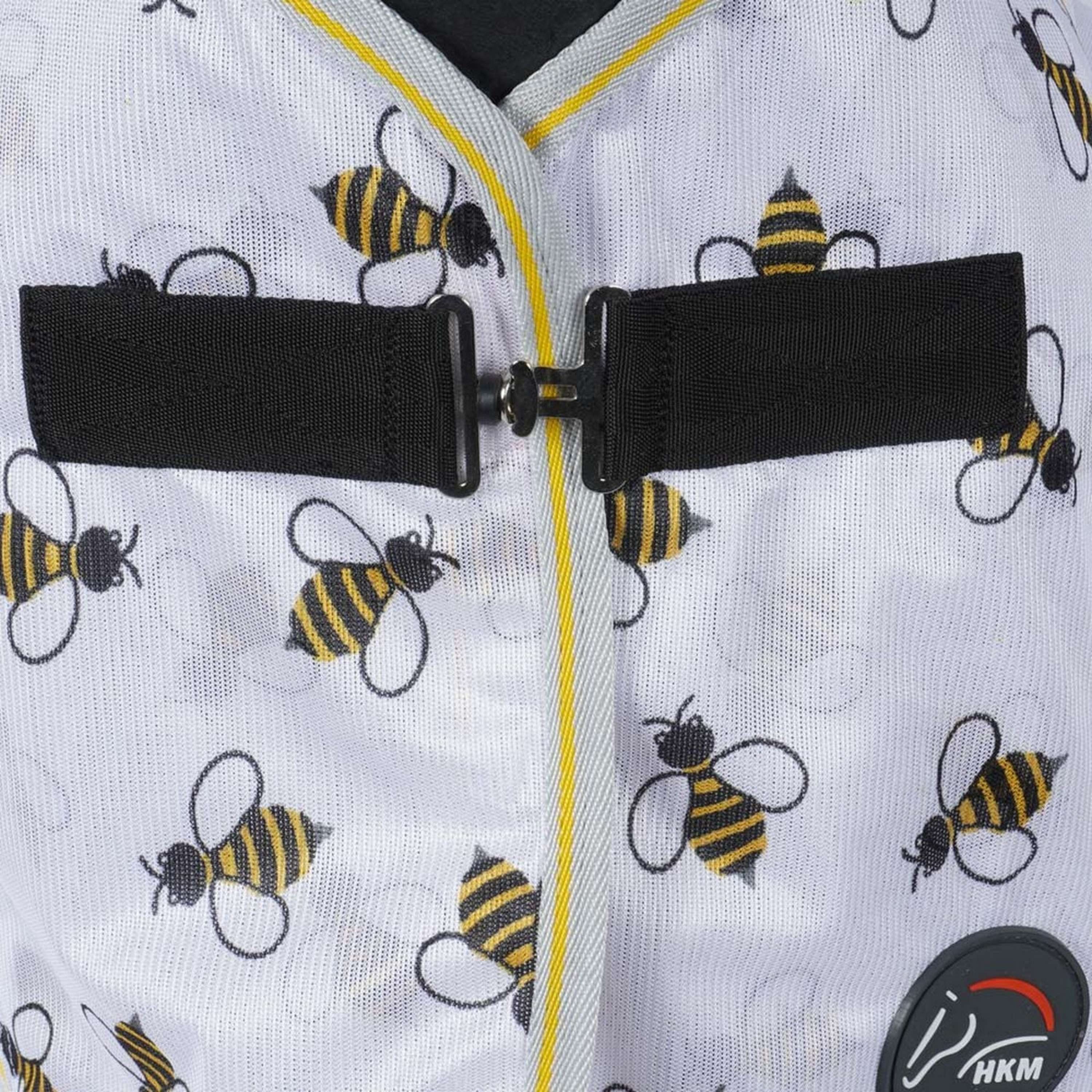 HKM Couverture Anti-Mouches Bee Blanc/Jaune - Image 2