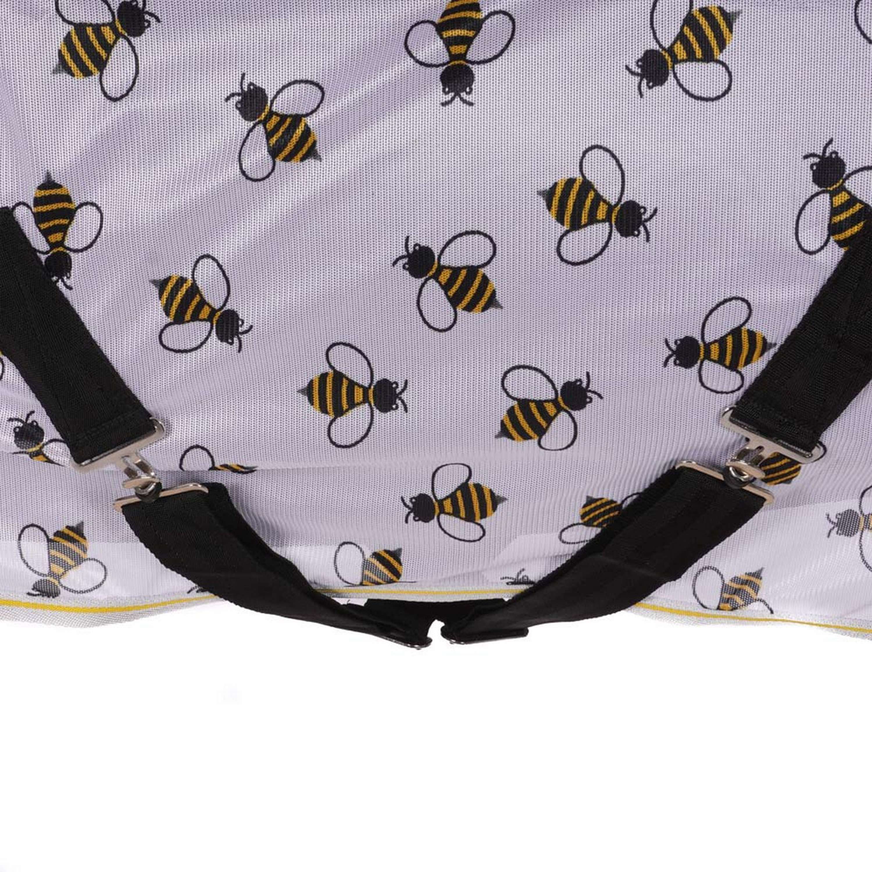 HKM Couverture Anti-Mouches Bee Blanc/Jaune - Image 4