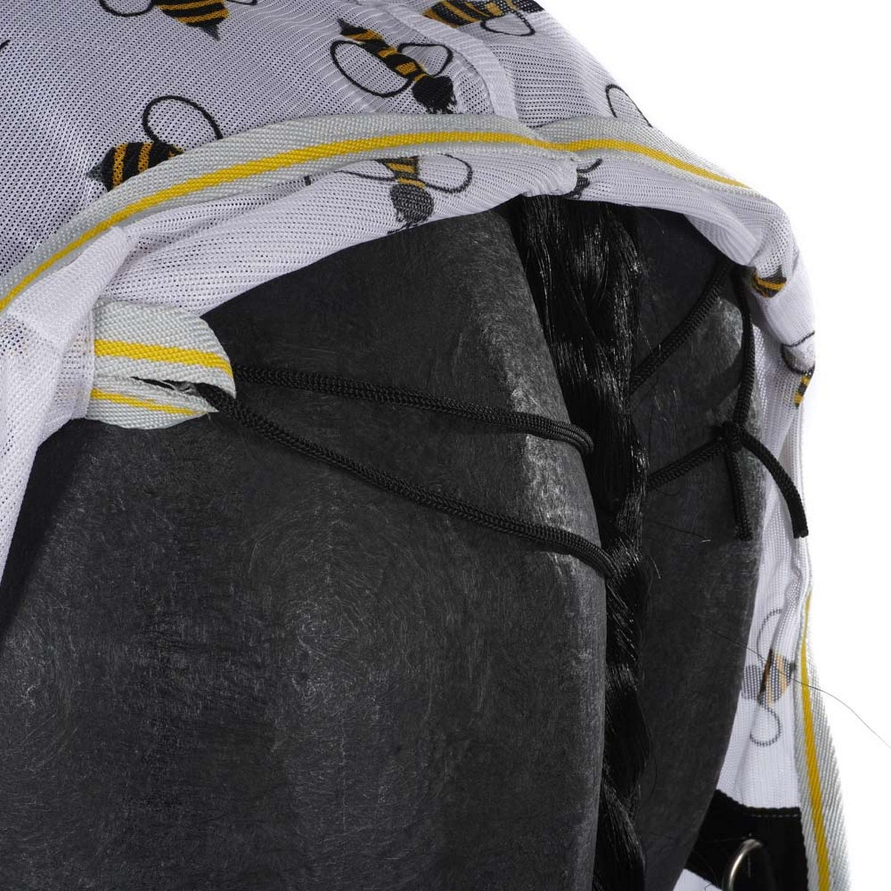 HKM Couverture Anti-Mouches Bee Blanc/Jaune - Image 5