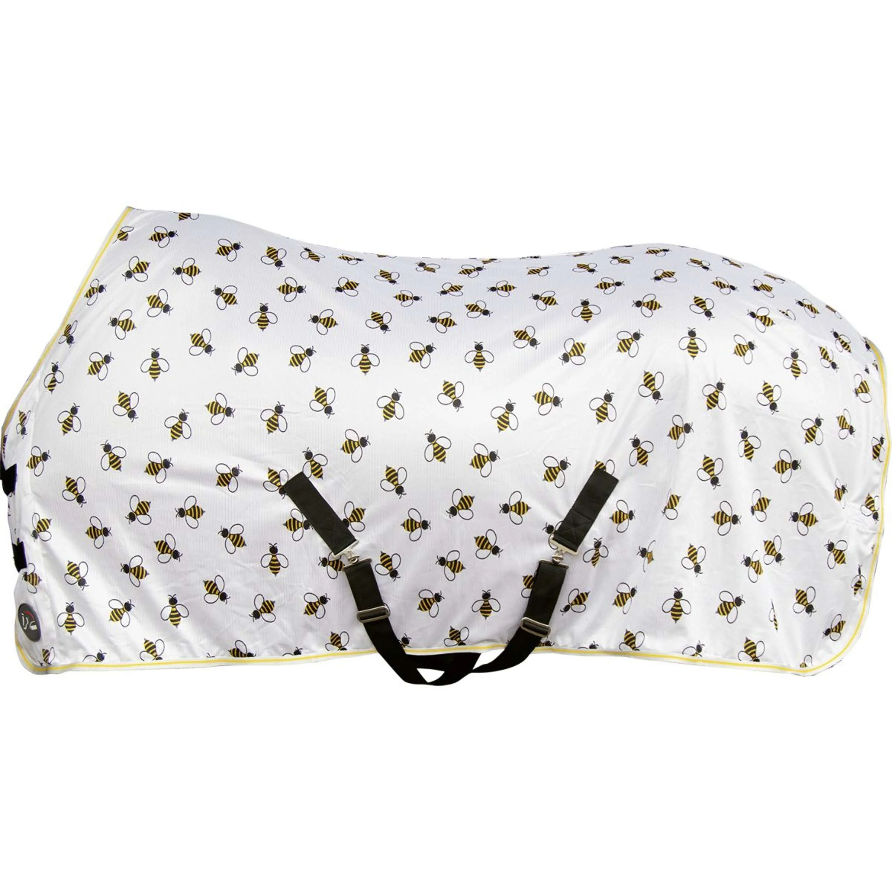 HKM Couverture Anti-Mouches Bee Blanc/Jaune - Image 8