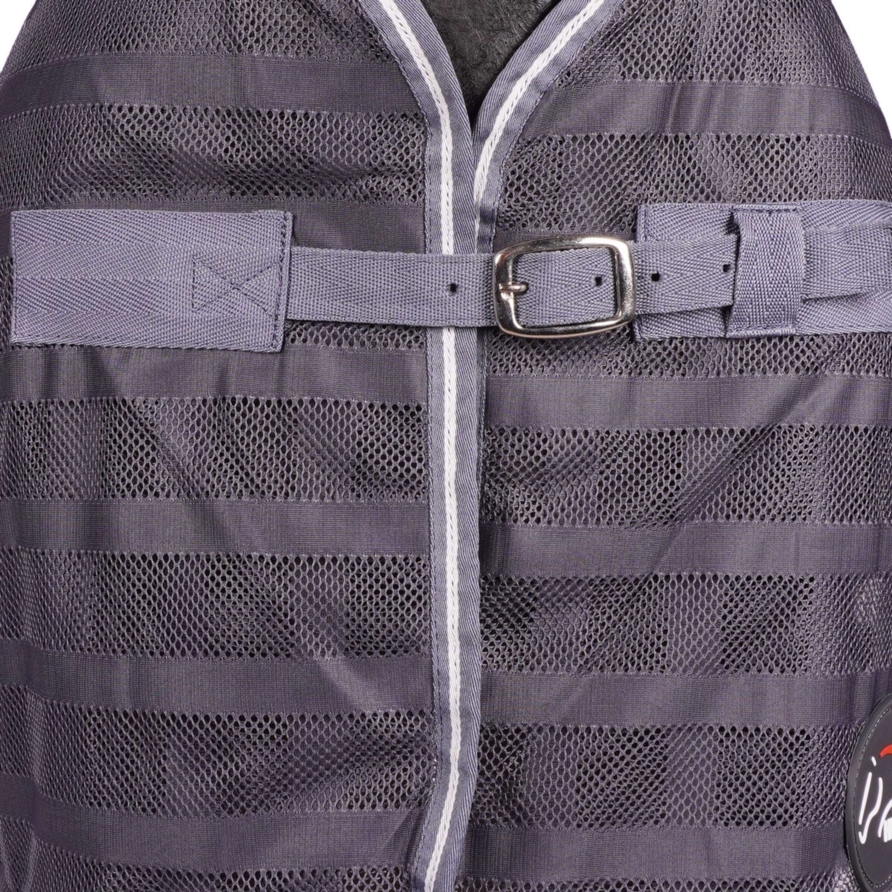 HKM Couverture Anti-Mouches Bleu Foncé/Gris - Image 2
