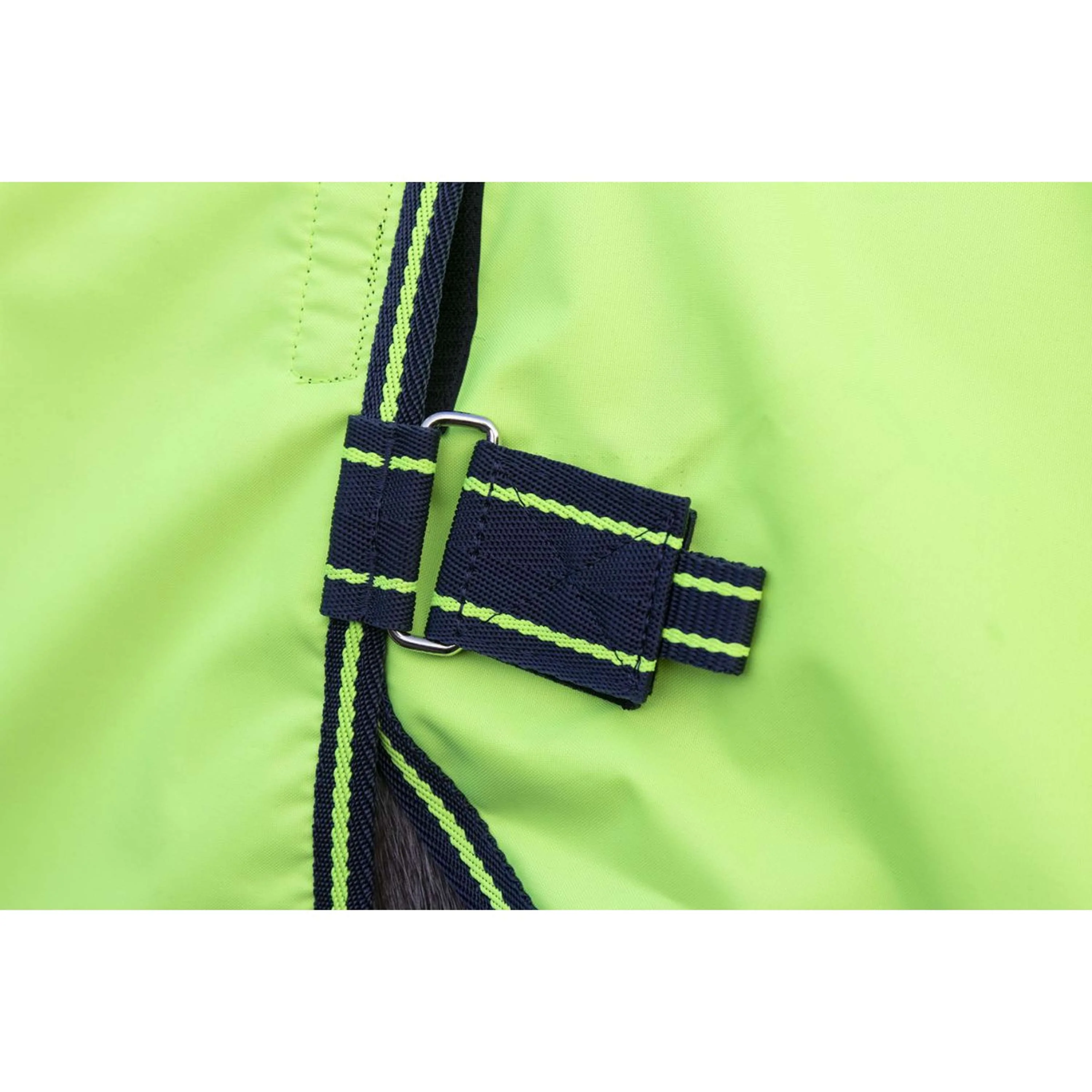 HKM Couvre-reins avec Couvre-cou Amovible Néon Jaune - Image 3