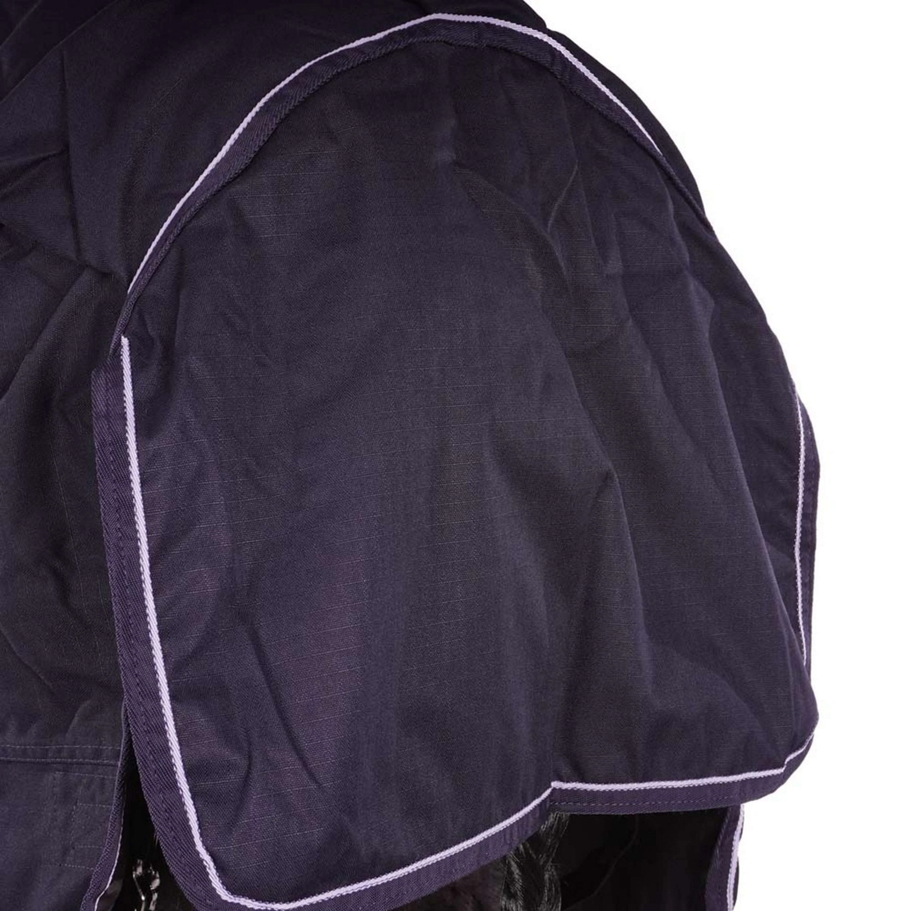 HKM Couverture d'Hiver Starter 600D Highneck avec Polarfleece 0g Bleu Foncé - Image 9