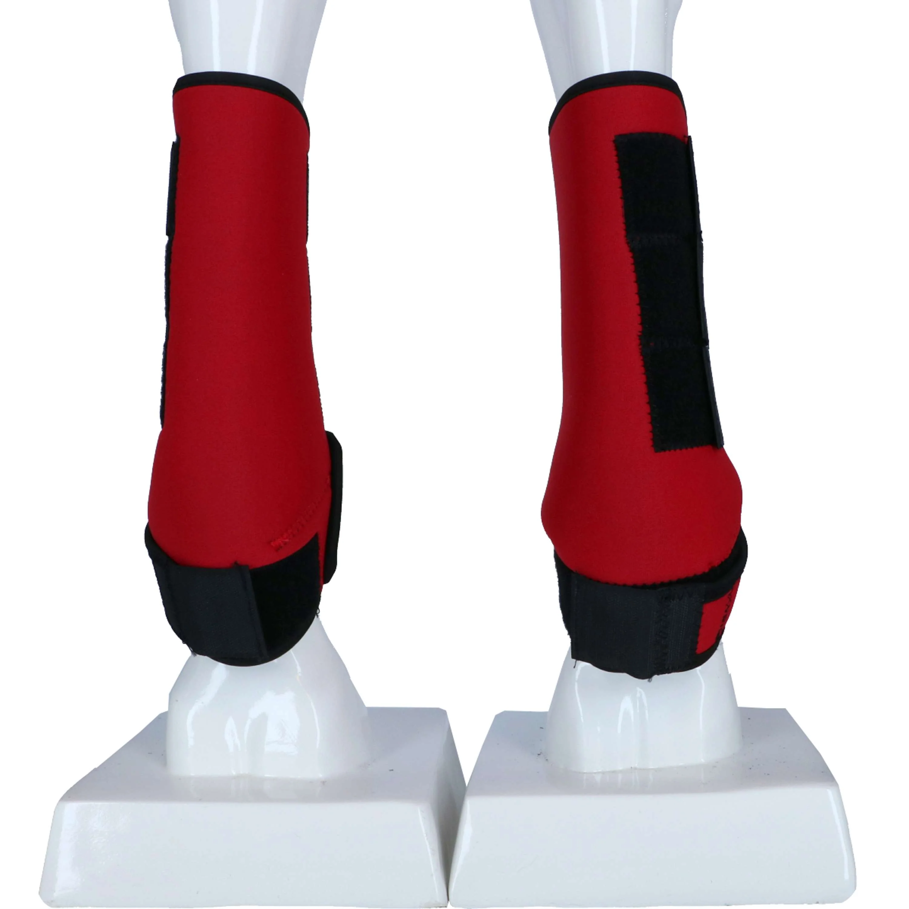 HKM Guêtres Colour Néoprène Rouge/Noir - Image 3
