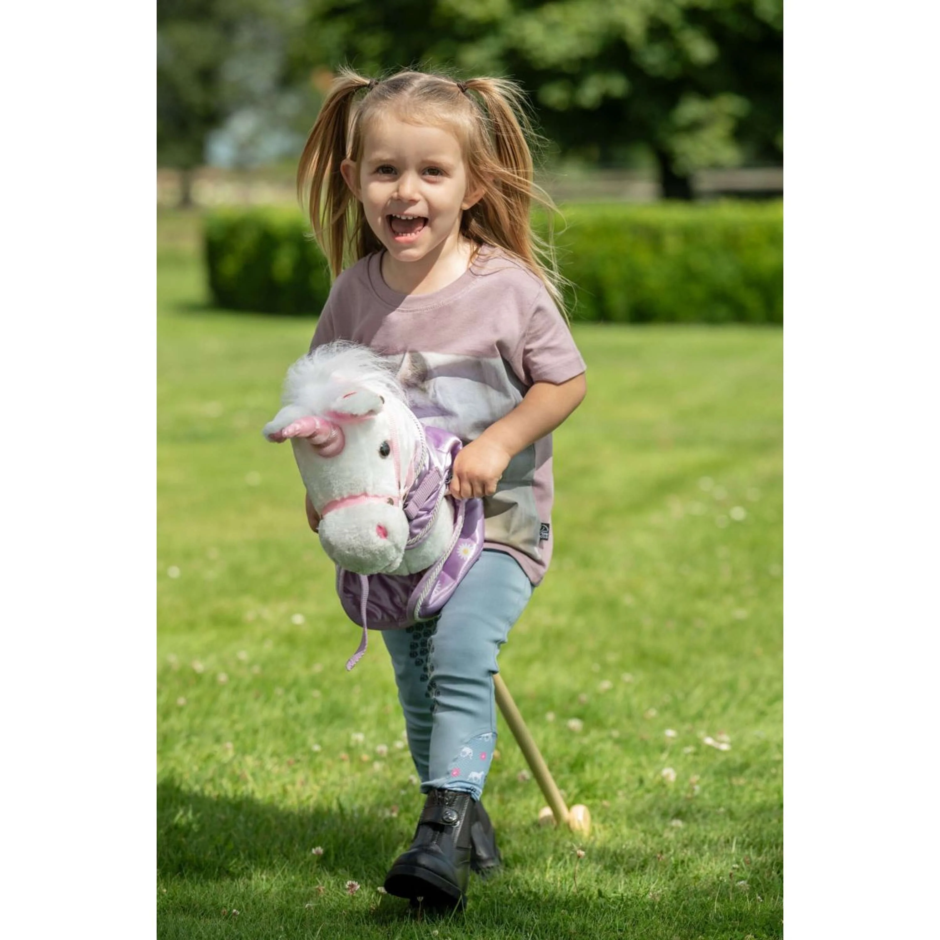 HKM Hobby Horse à Roulettes Bella Blanc - Image 3