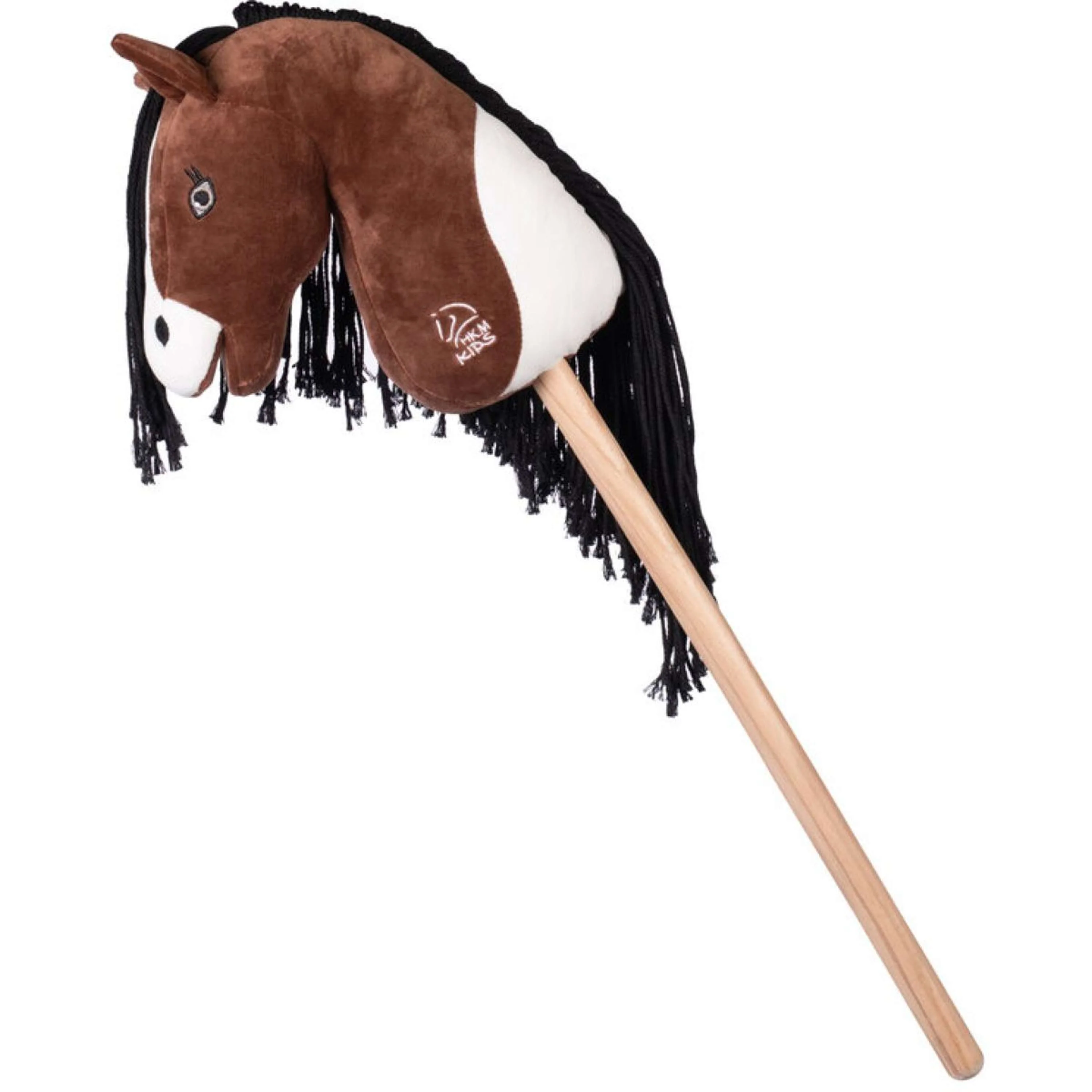 HKM Hobby Horse Professional Slim Line Blanc/Marron - Image 3