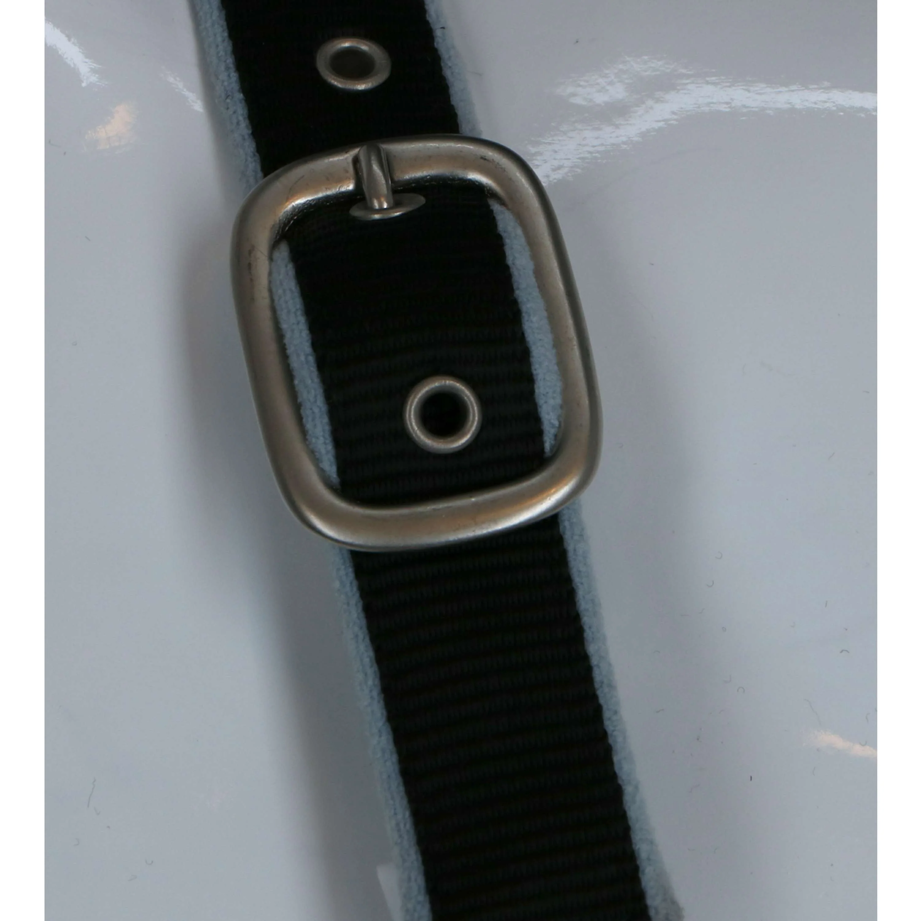 HKM Licol + Corde Crystal Souple Rembourrage Noir/Gris - Image 3