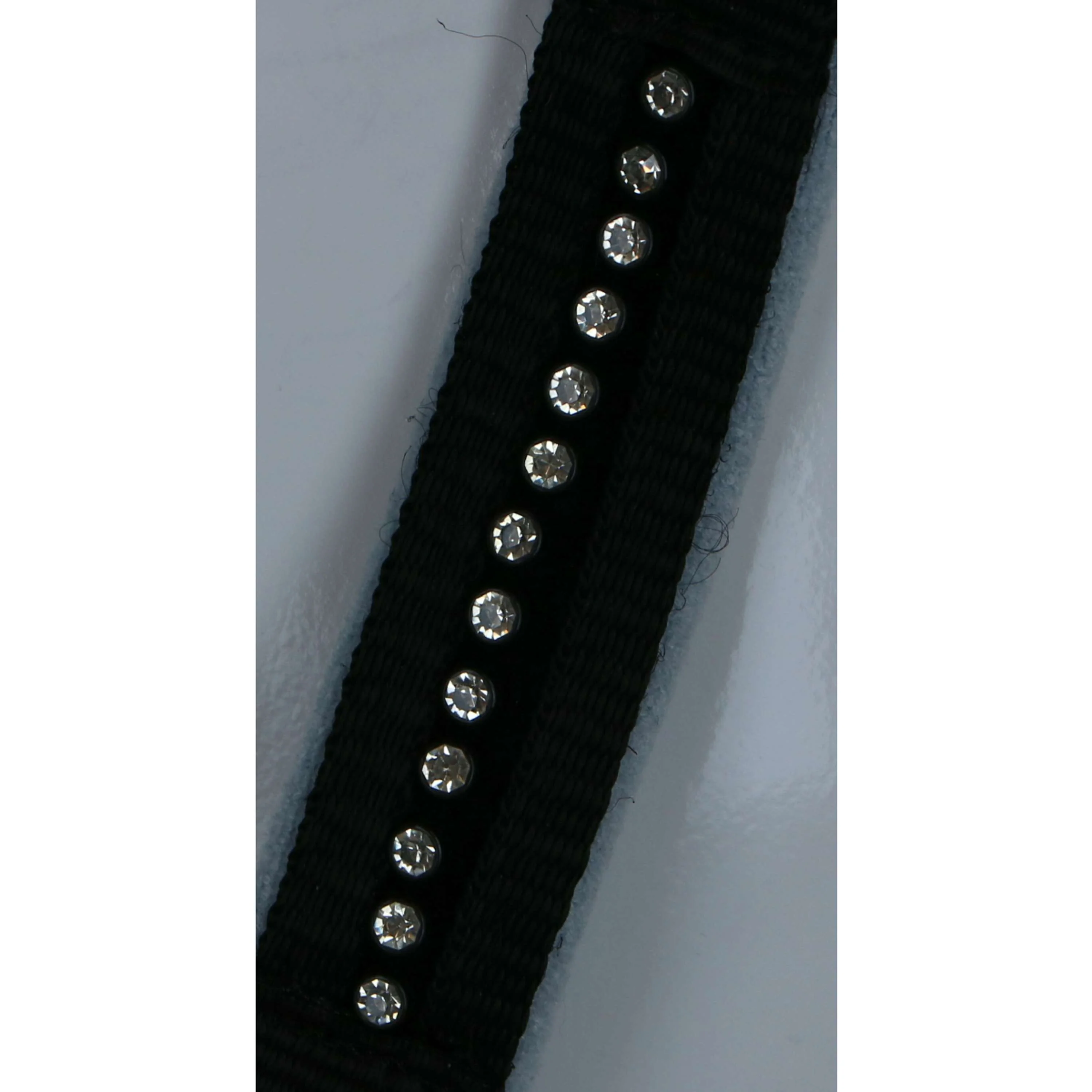 HKM Licol + Corde Crystal Souple Rembourrage Noir/Gris - Image 6