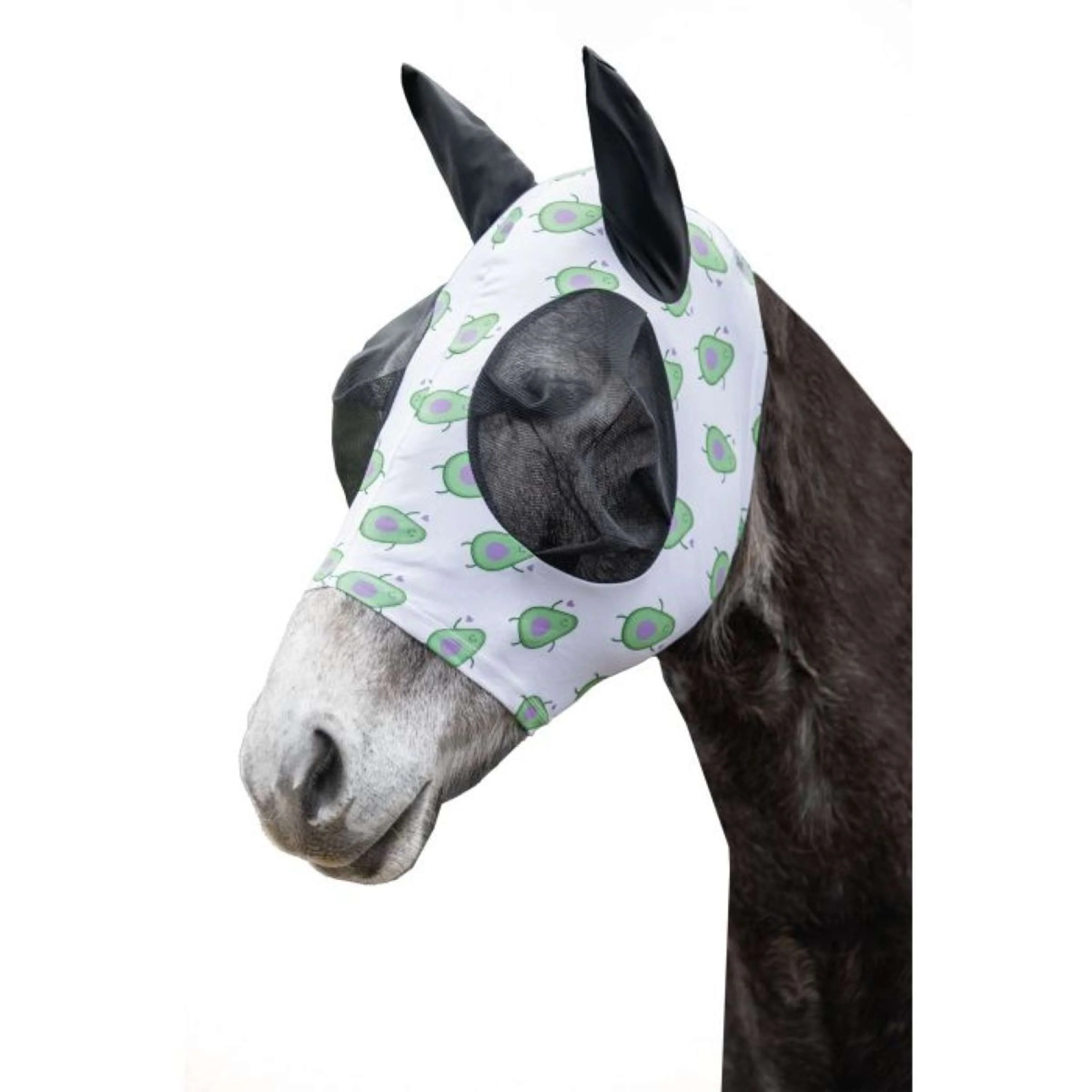 HKM Masque Anti-Mouches Avocado Blanc/Violet - Image 2