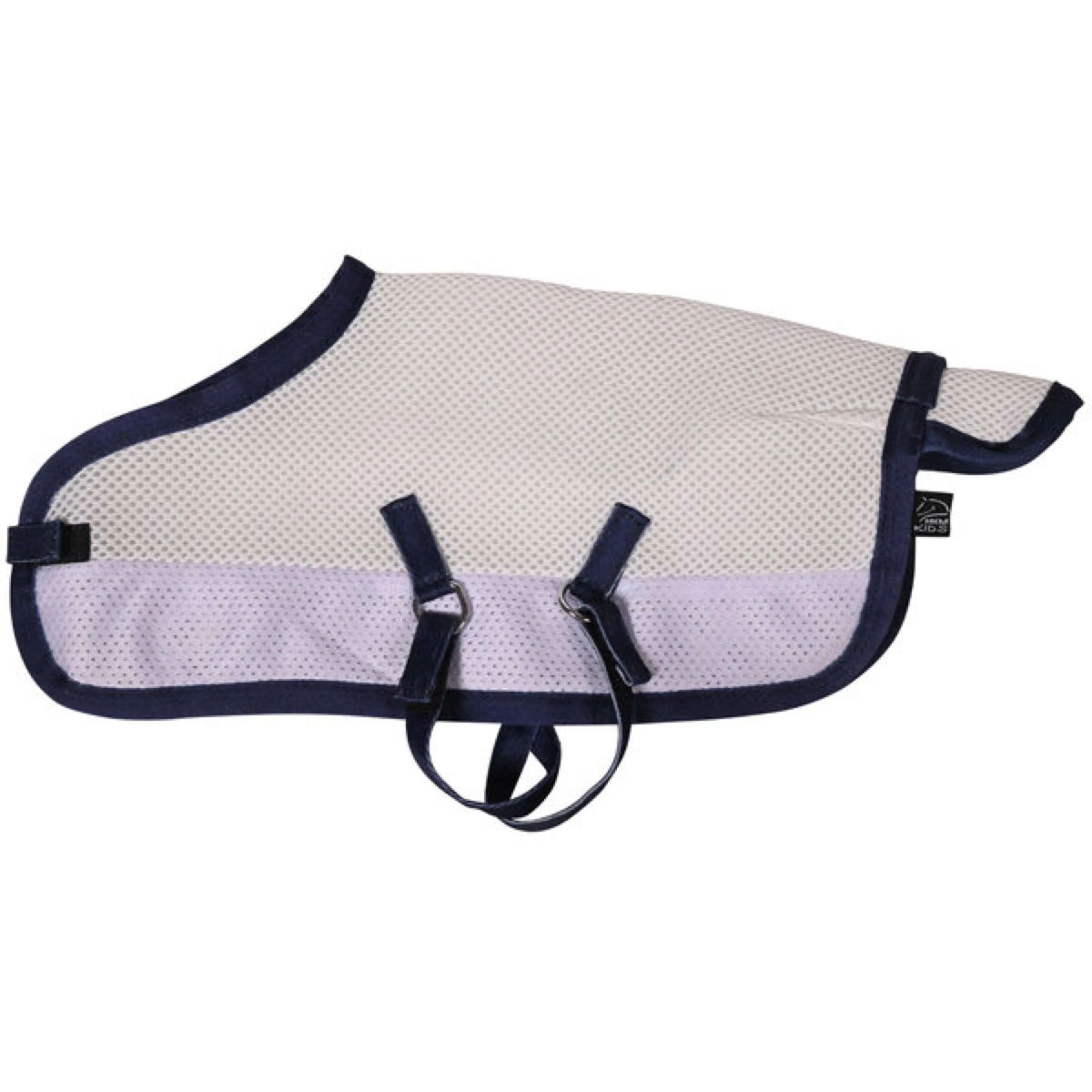 HKM Masque Anti-Mouches Cuddle Horse Gris/Bleu - Image 3