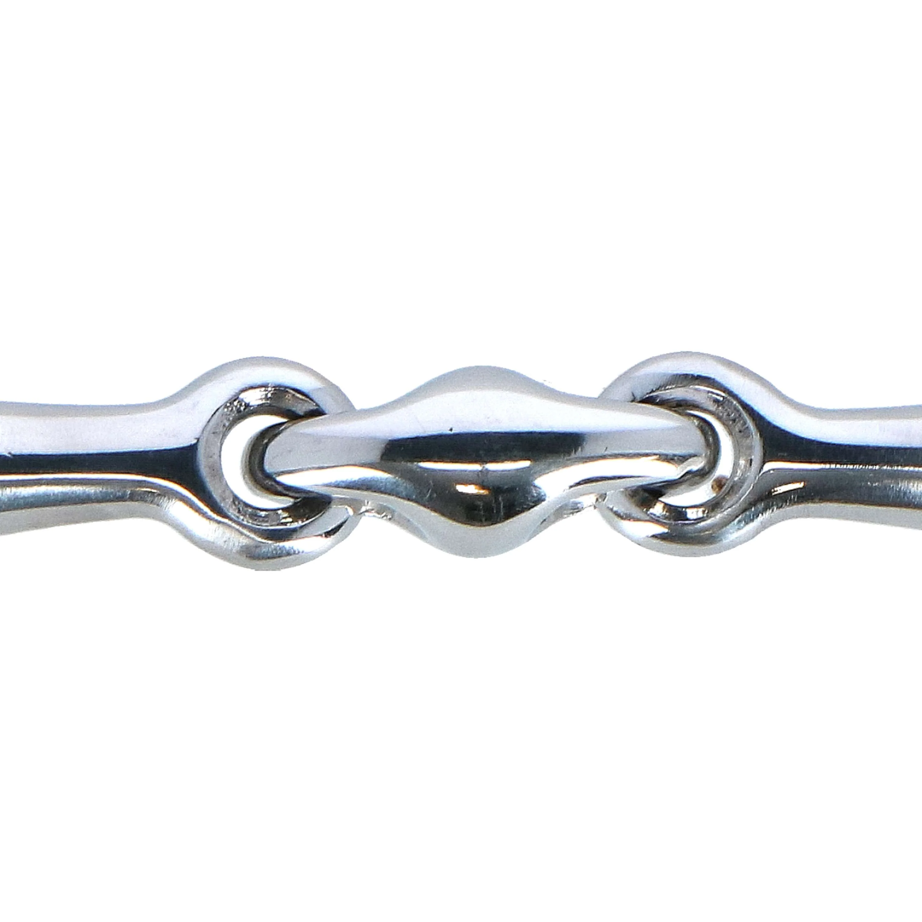 HKM Mors de Filet Double Brisure Acier Inoxydable 16mm RVS - Image 2