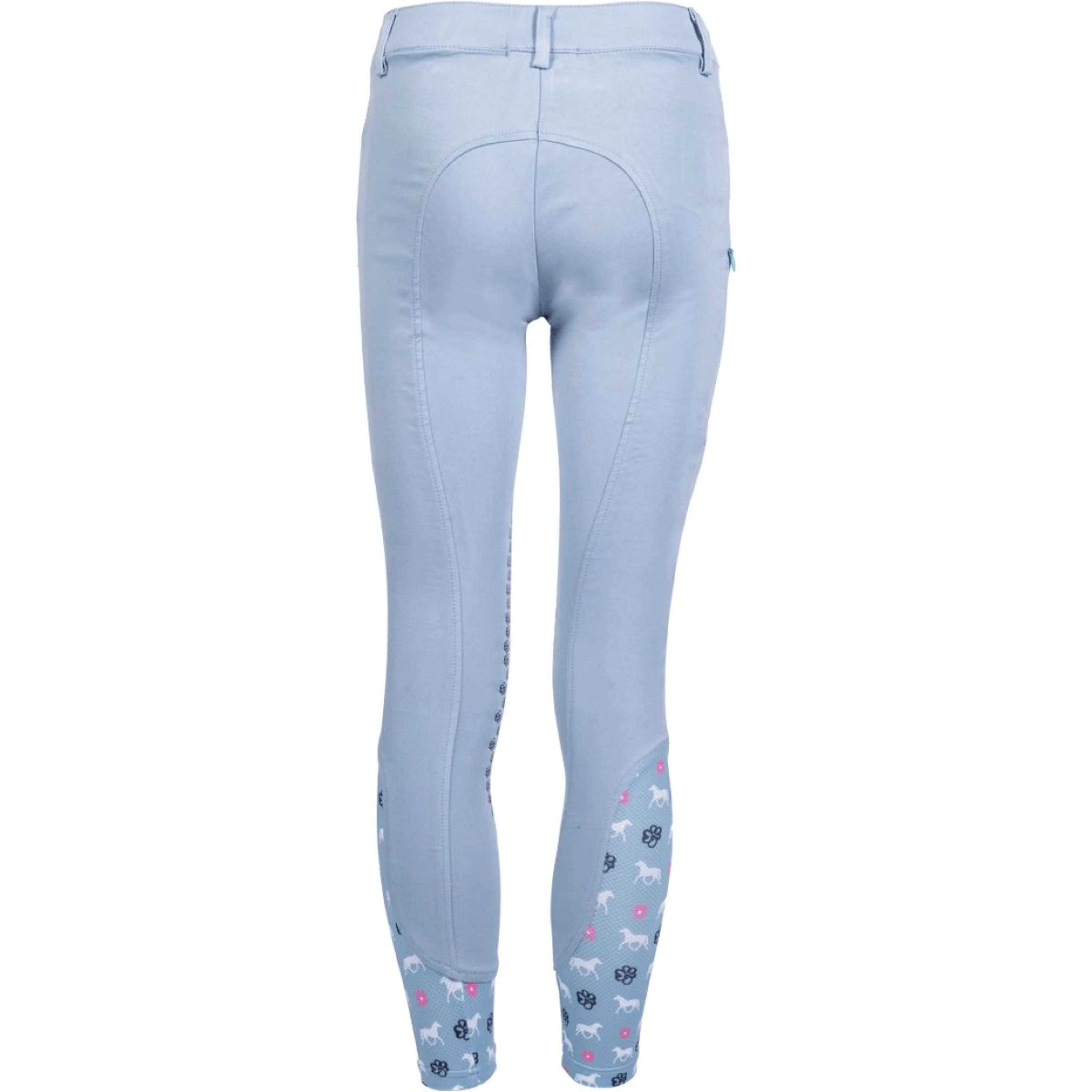 HKM Pantalon d'Équitation Bria Half Grip Bleu Fumée - Image 3