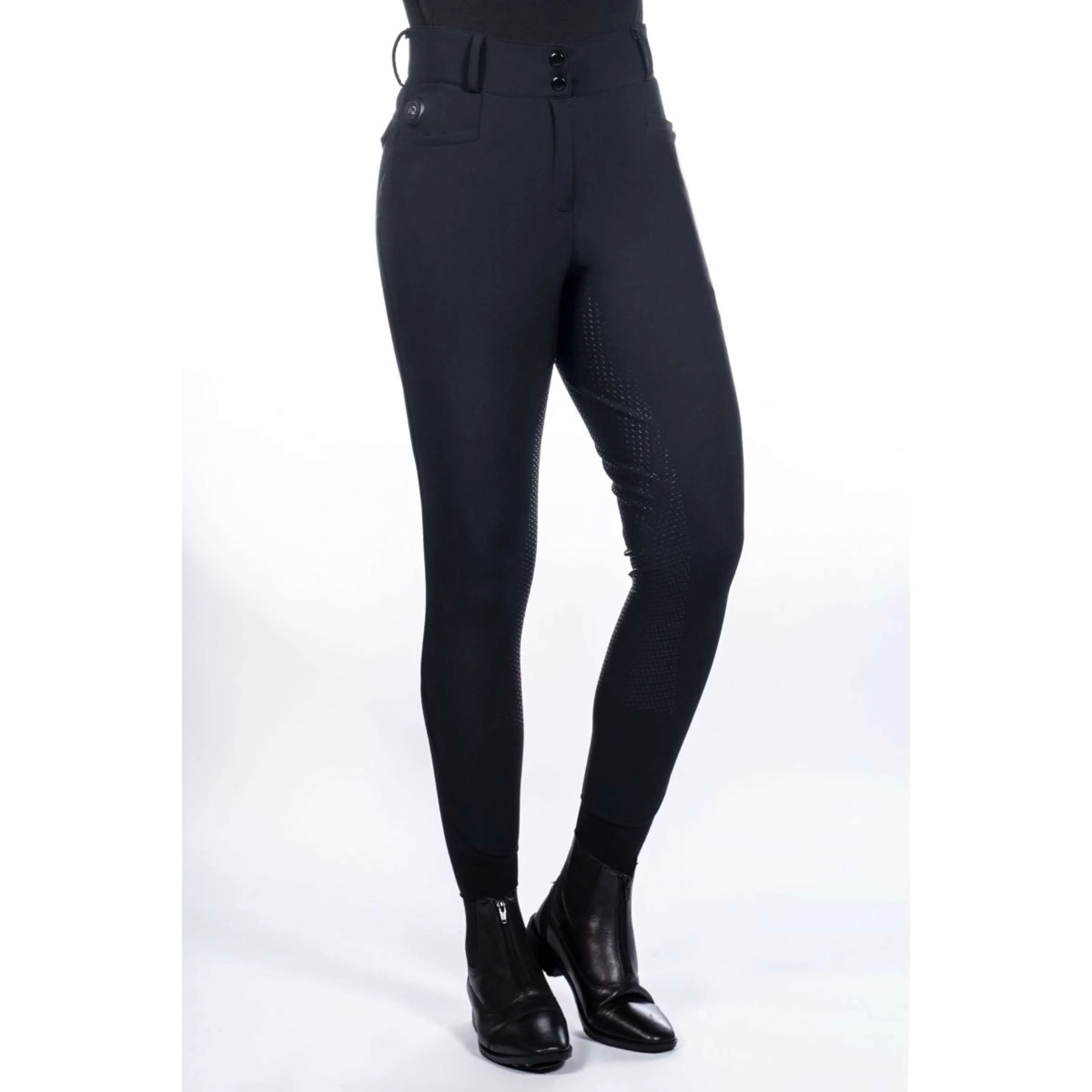 HKM Pantalon d'Équitation Keep Warm Full Grip Noir - Image 2