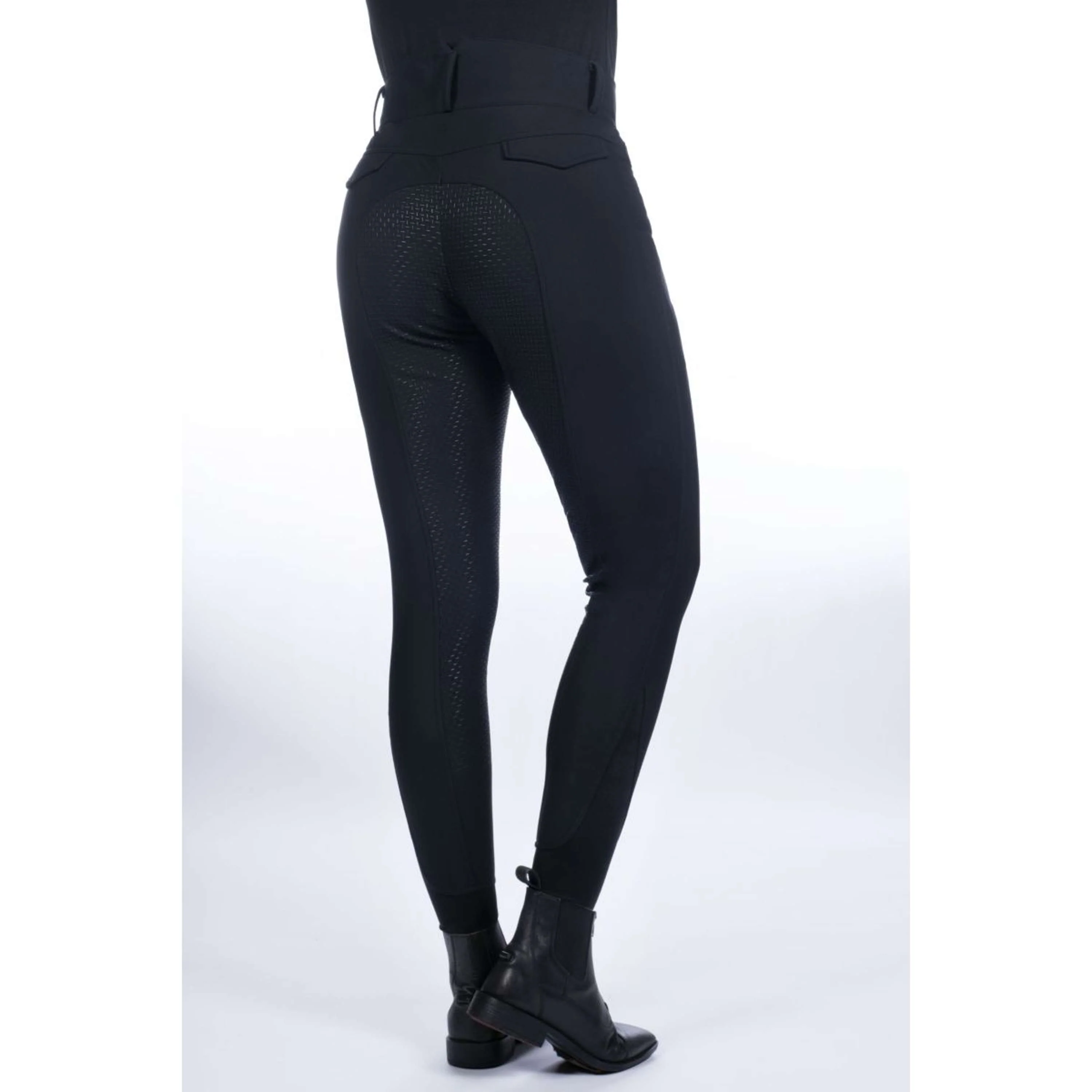 HKM Pantalon d'Équitation Keep Warm Full Grip Noir - Image 3