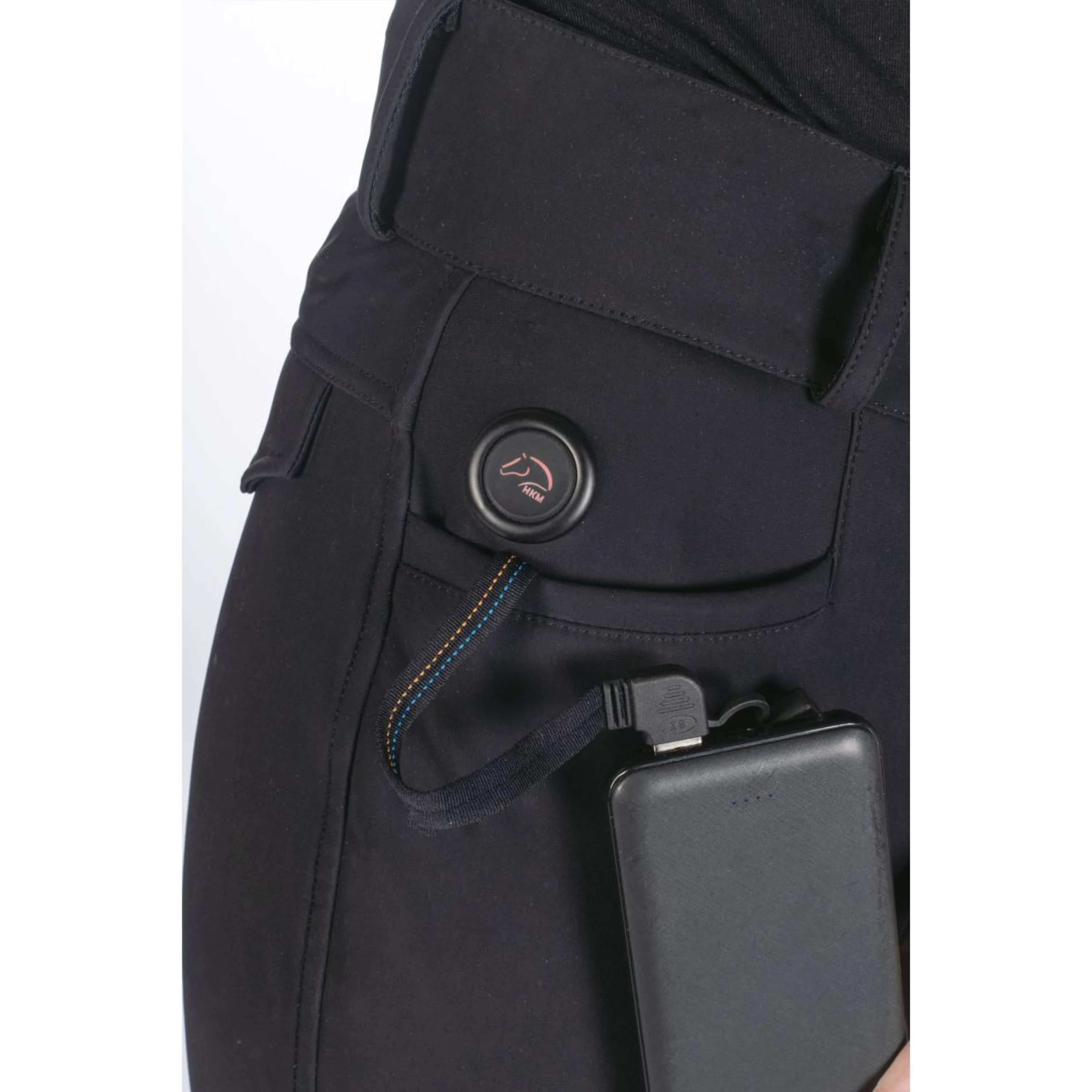HKM Pantalon d'Équitation Keep Warm Full Grip Noir - Image 5