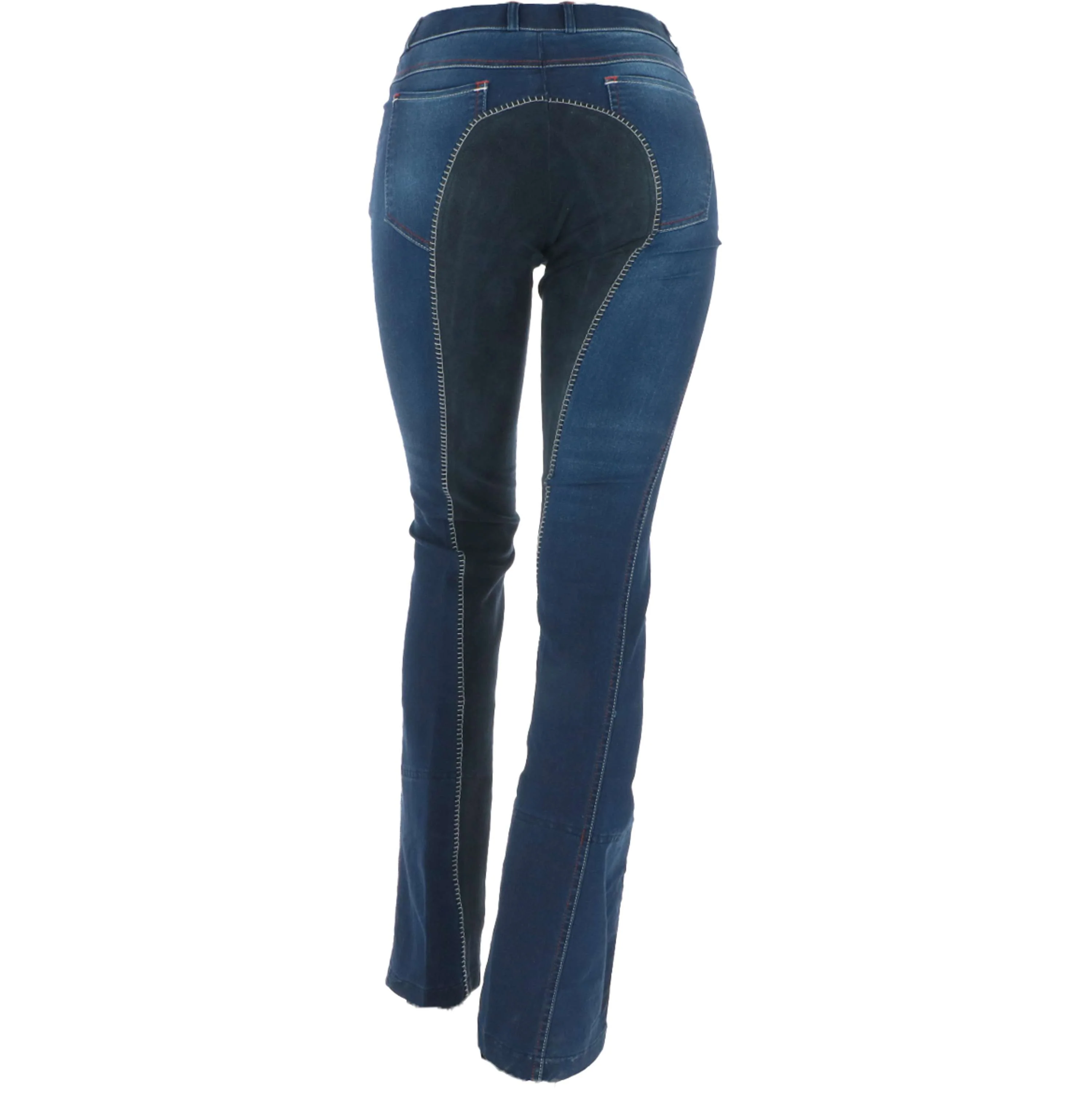 HKM Pantalon d'Équitation Summer Denim Bleu jeans/Bleu foncé - Image 3