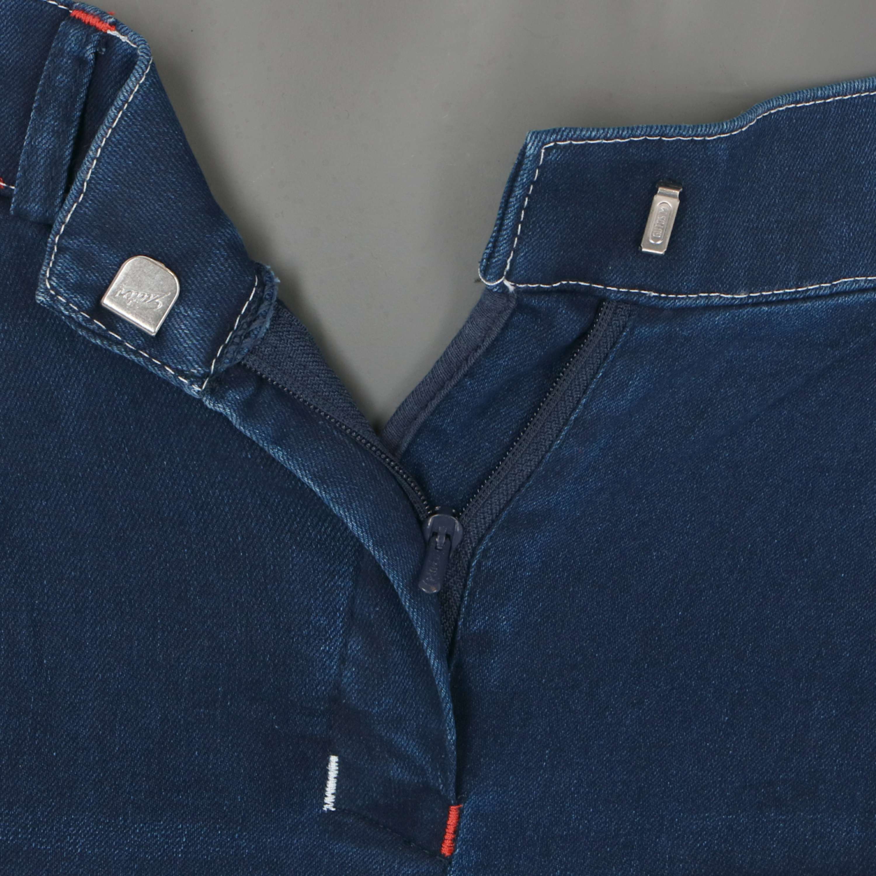 HKM Pantalon d'Équitation Summer Denim Bleu jeans/Bleu foncé - Image 5