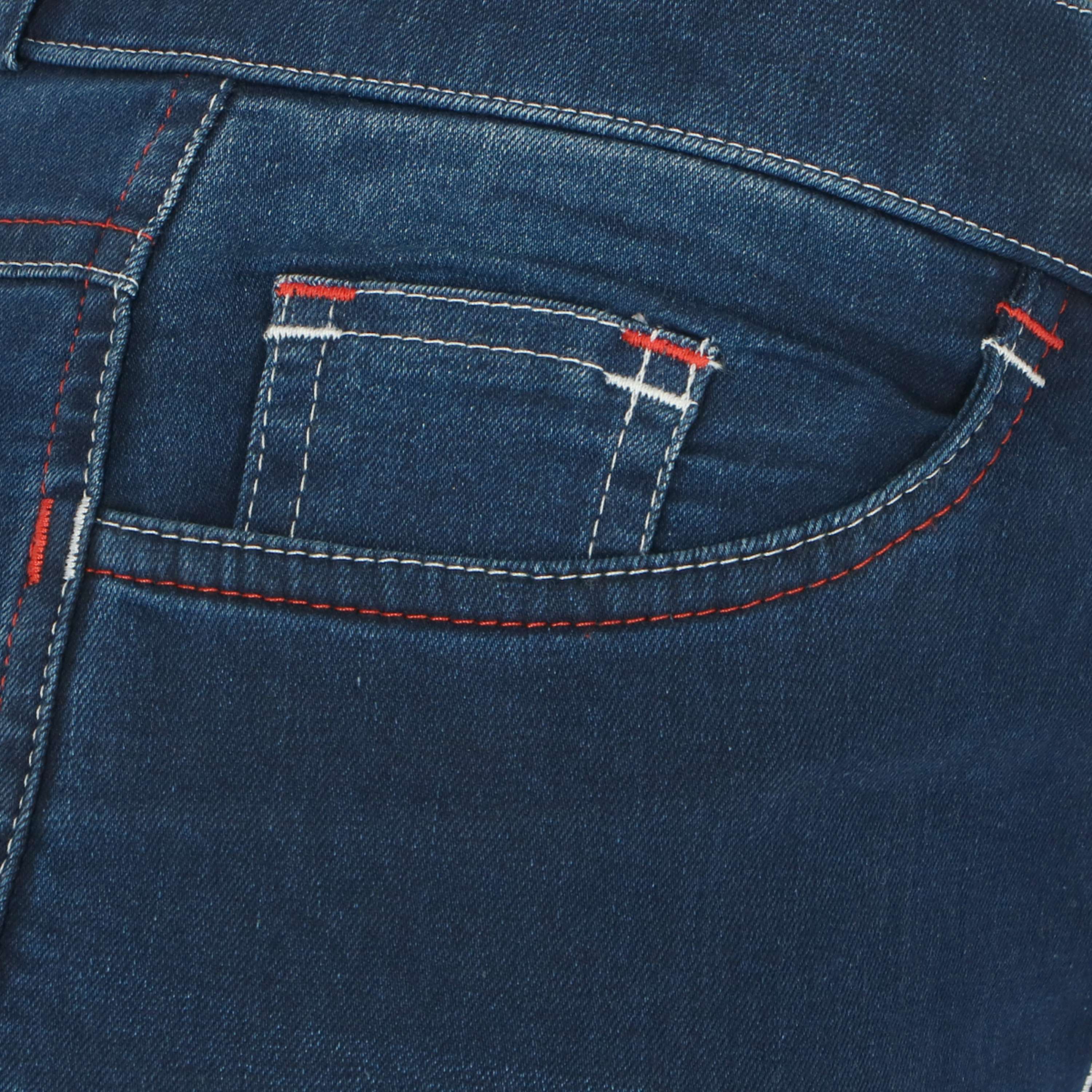HKM Pantalon d'Équitation Summer Denim Bleu jeans/Bleu foncé - Image 6