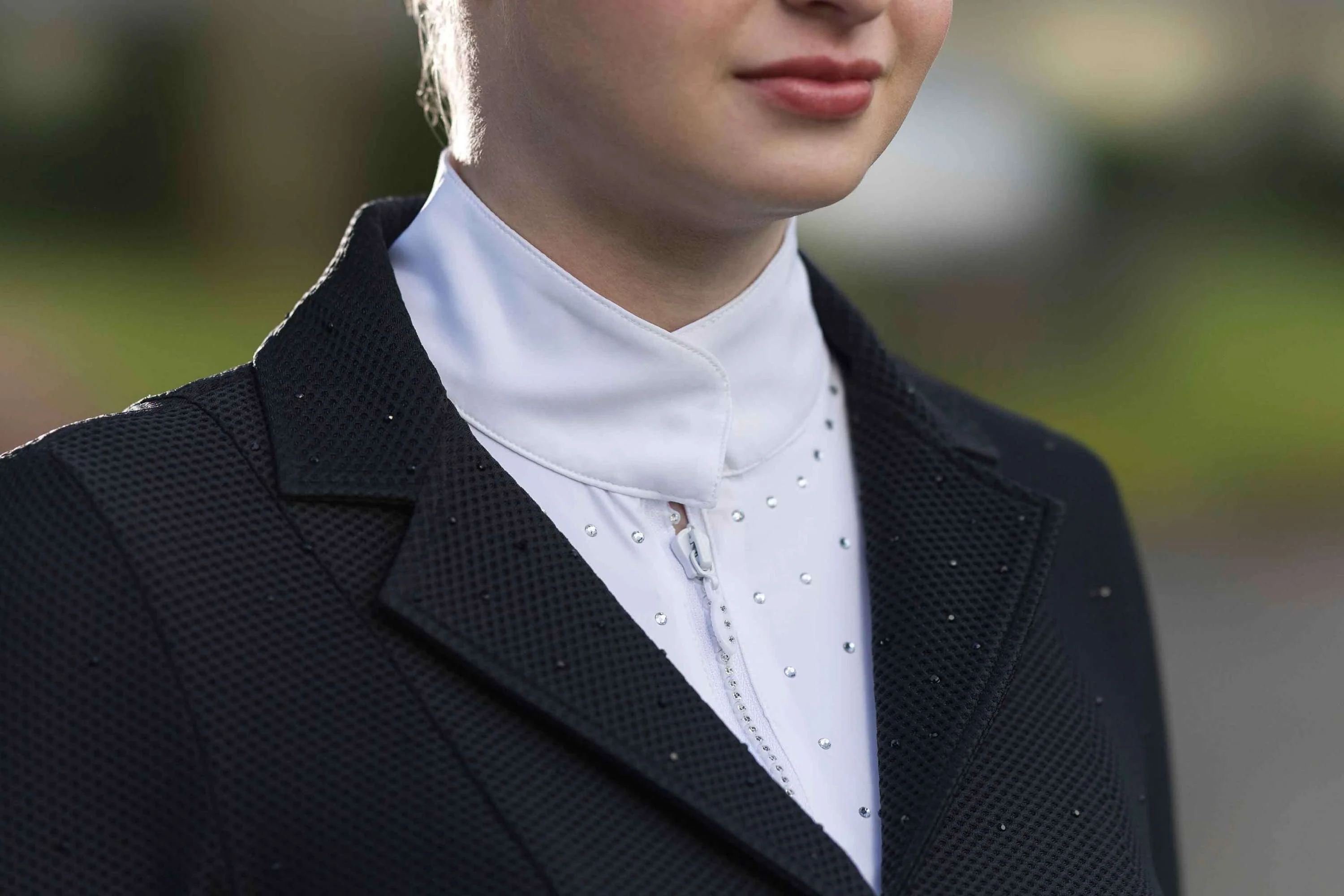 HKM Petite Veste de Concours Crystal Noir - Image 11