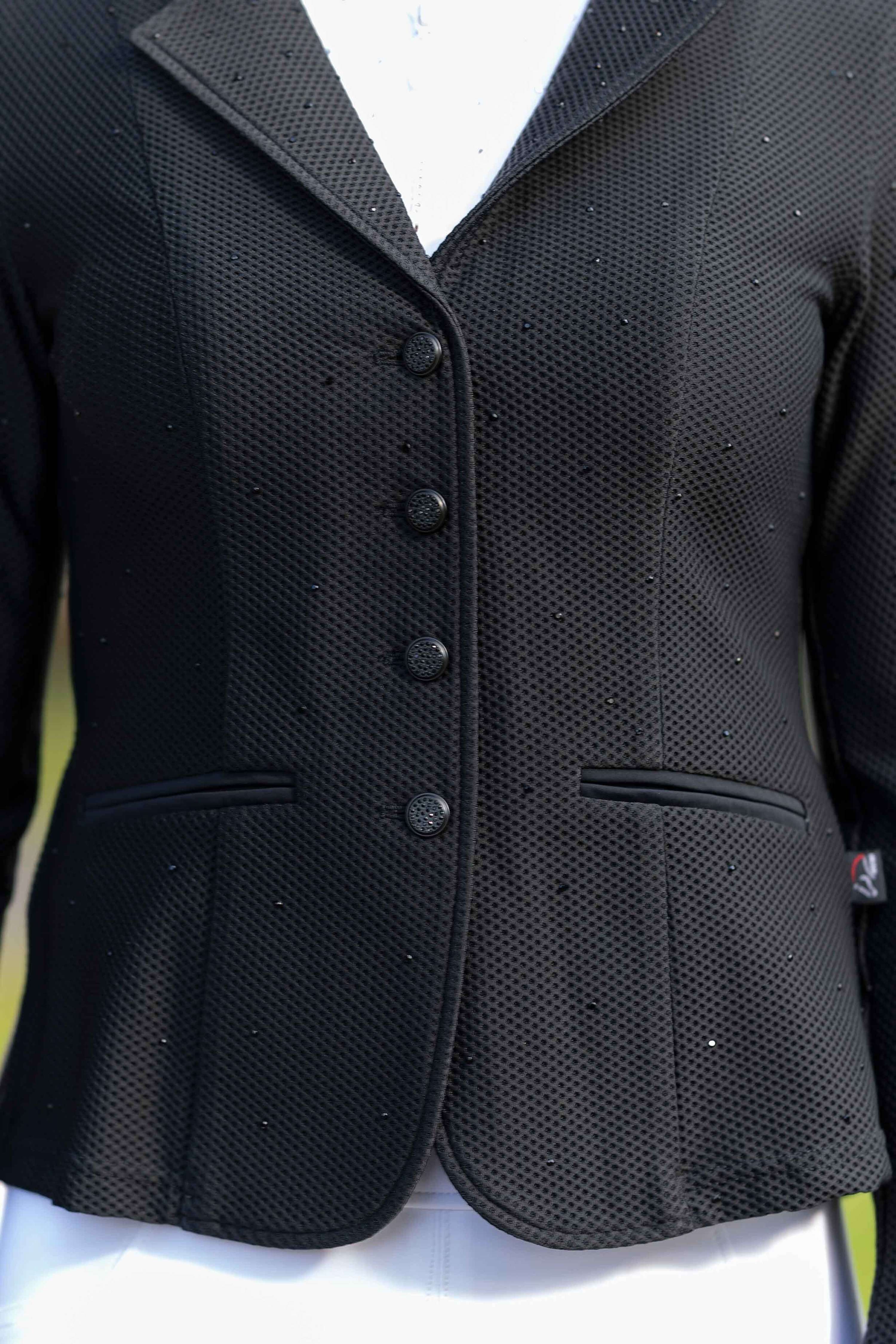 HKM Petite Veste de Concours Crystal Noir - Image 9