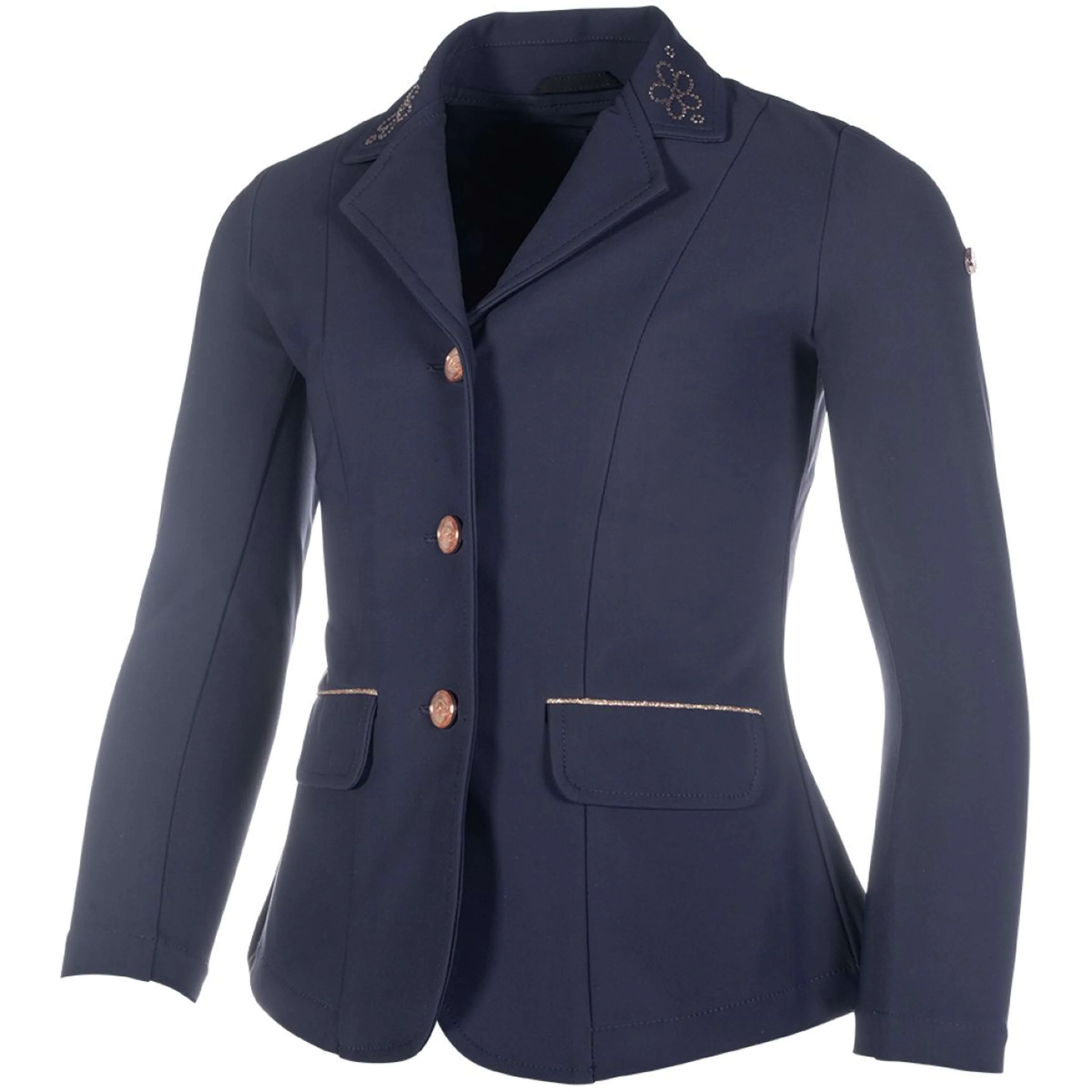 HKM Petite Veste de Concours Flora Enfants Bleu Foncé - Image 2