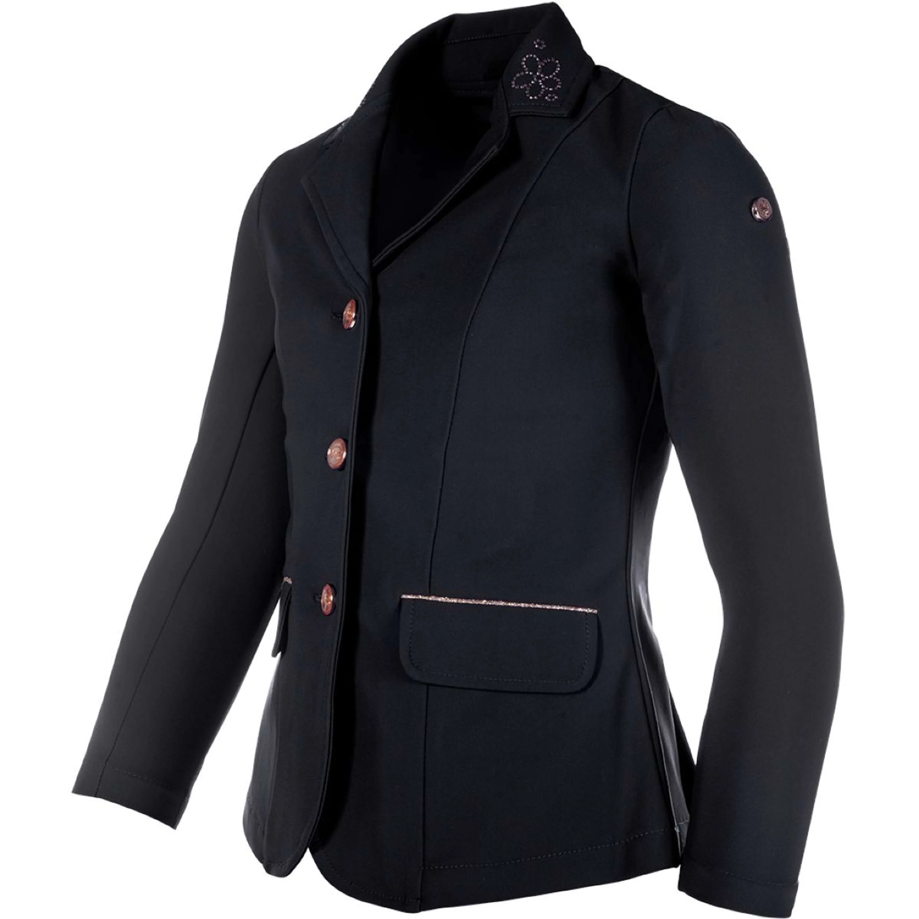 HKM Petite Veste de Concours Flora Enfants Noir - Image 2