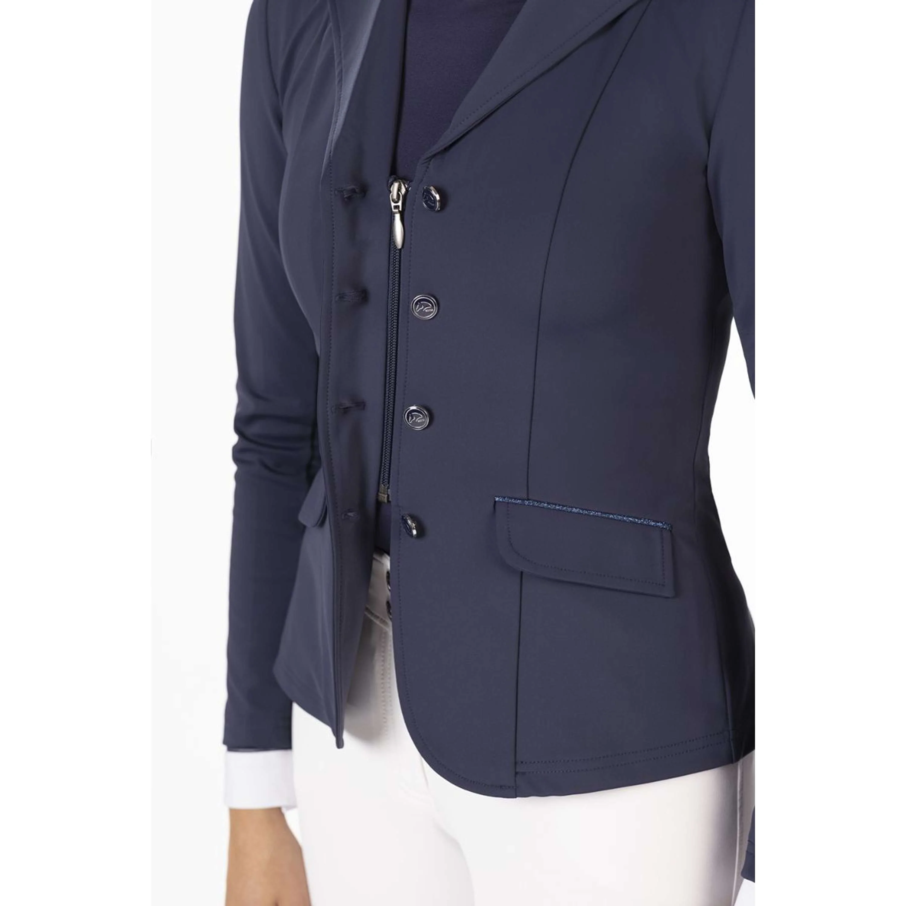 HKM Petite Veste de Concours Luisa Bleu Foncé - Image 3