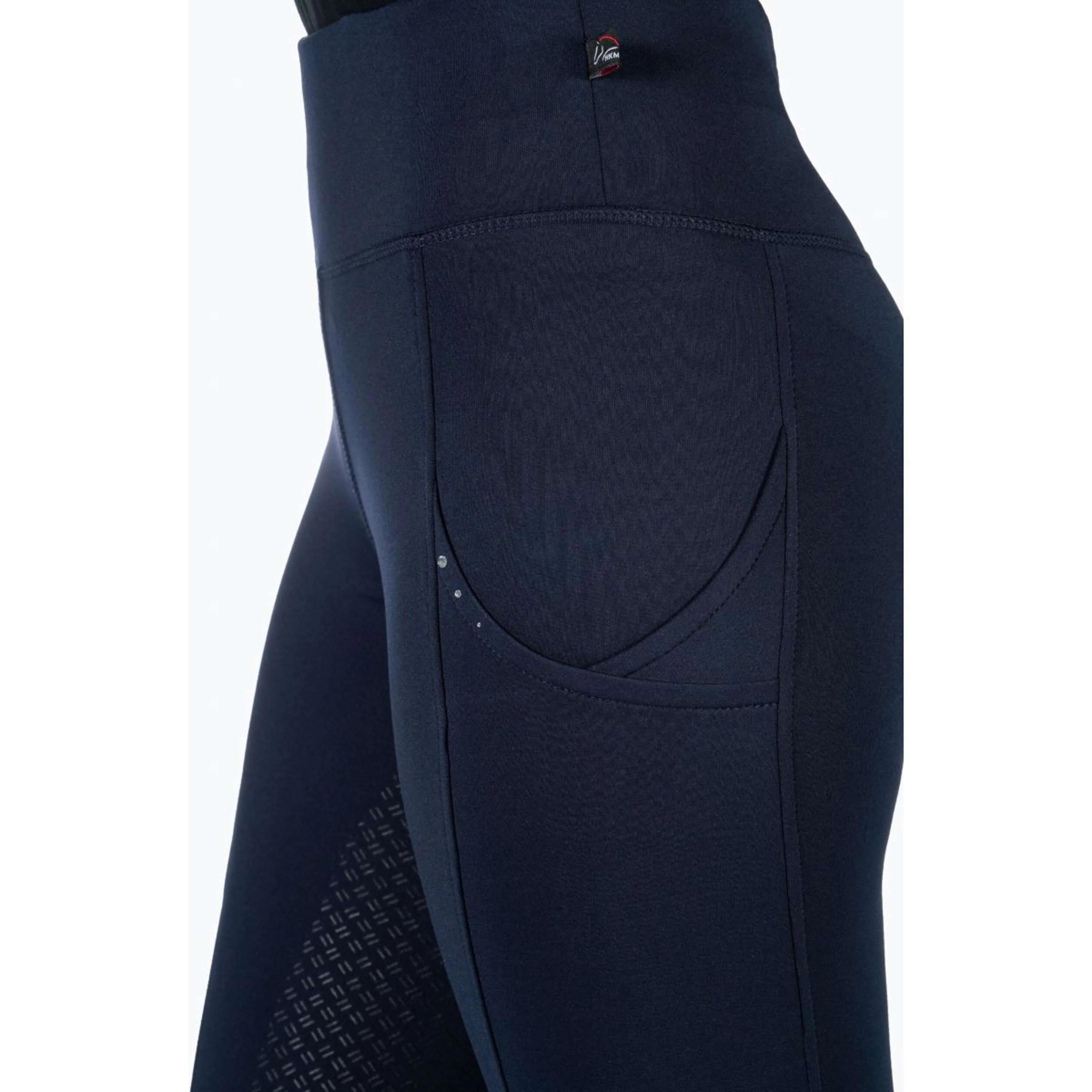 HKM RijleggingLegging d'Équitation Cosy II Full Grip Bleu Foncé - Image 5