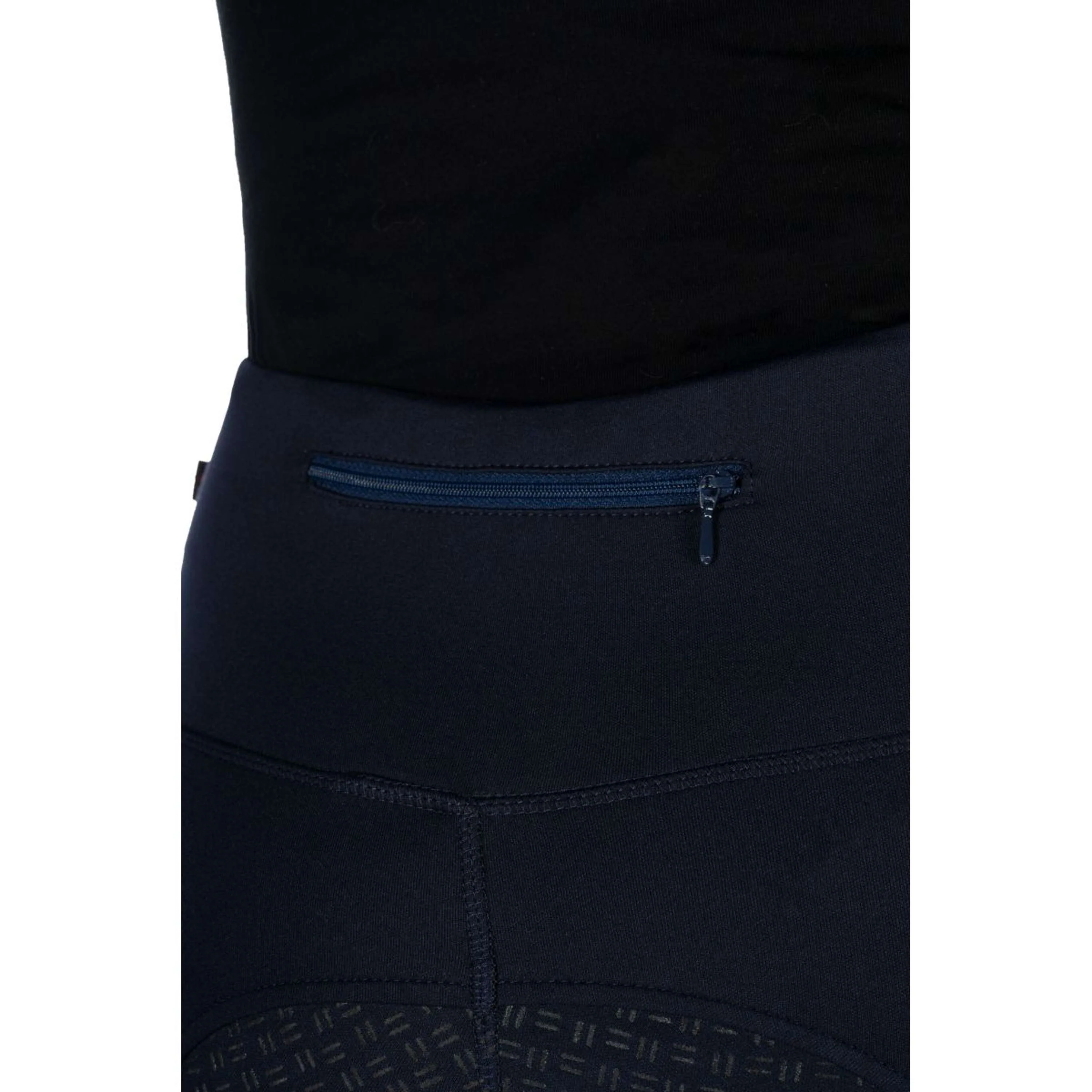 HKM RijleggingLegging d'Équitation Cosy II Full Grip Bleu Foncé - Image 7