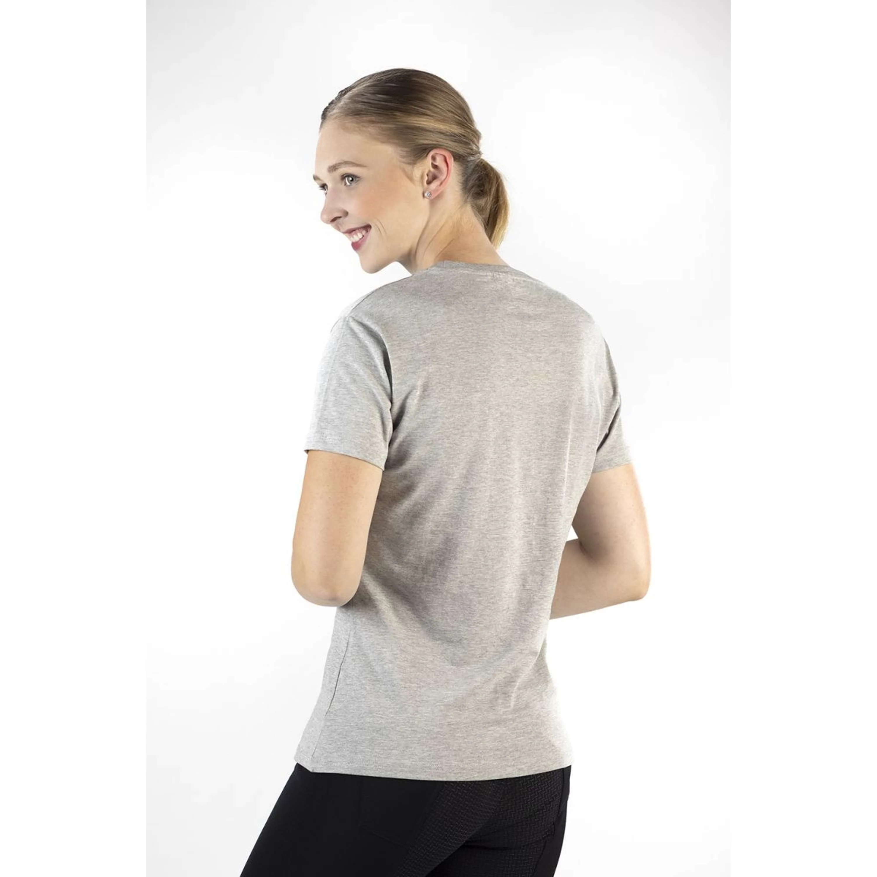 HKM T-Shirt Graphical Horse Gris clair/Melange - Image 4