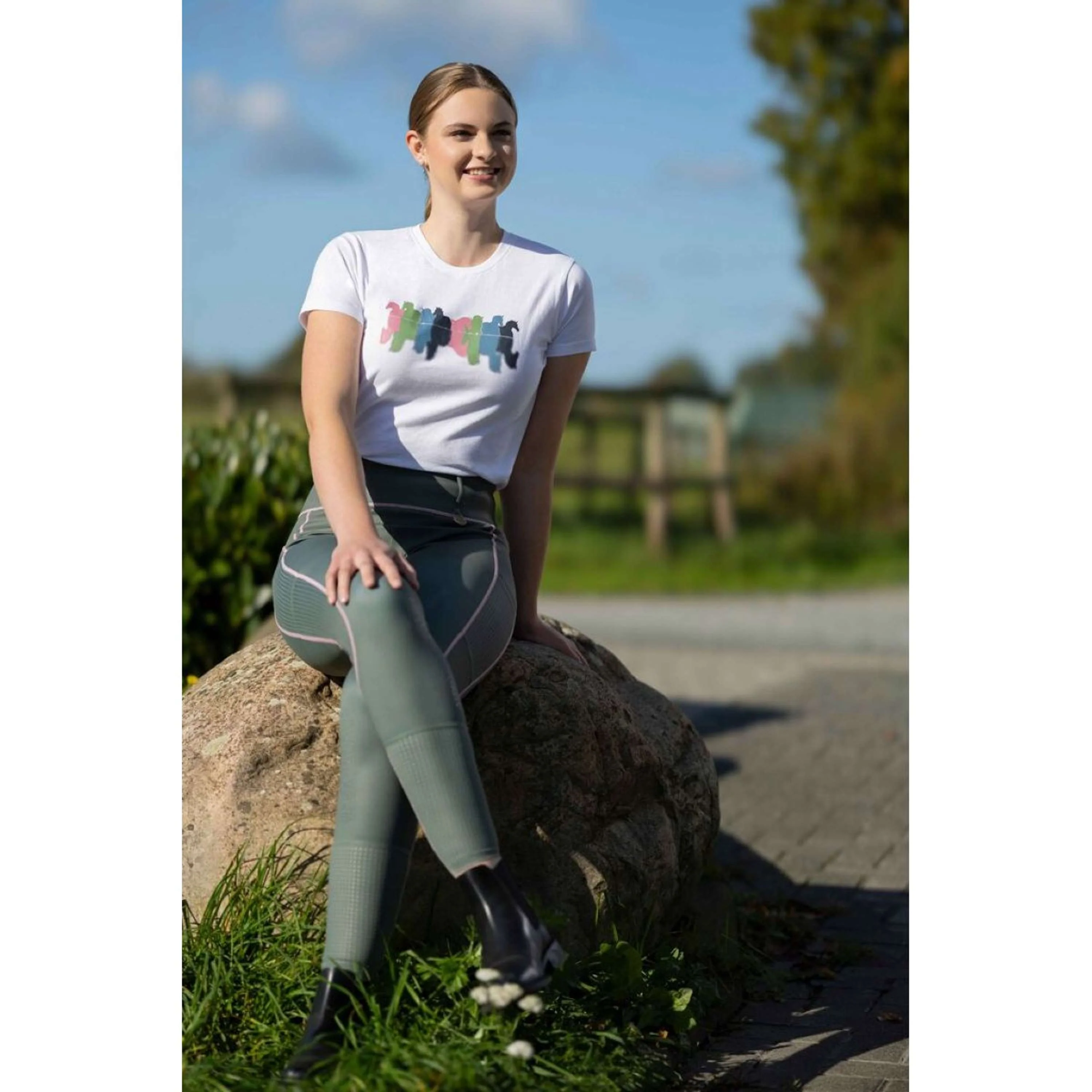 HKM T-Shirt Mirror Blanc - Image 2