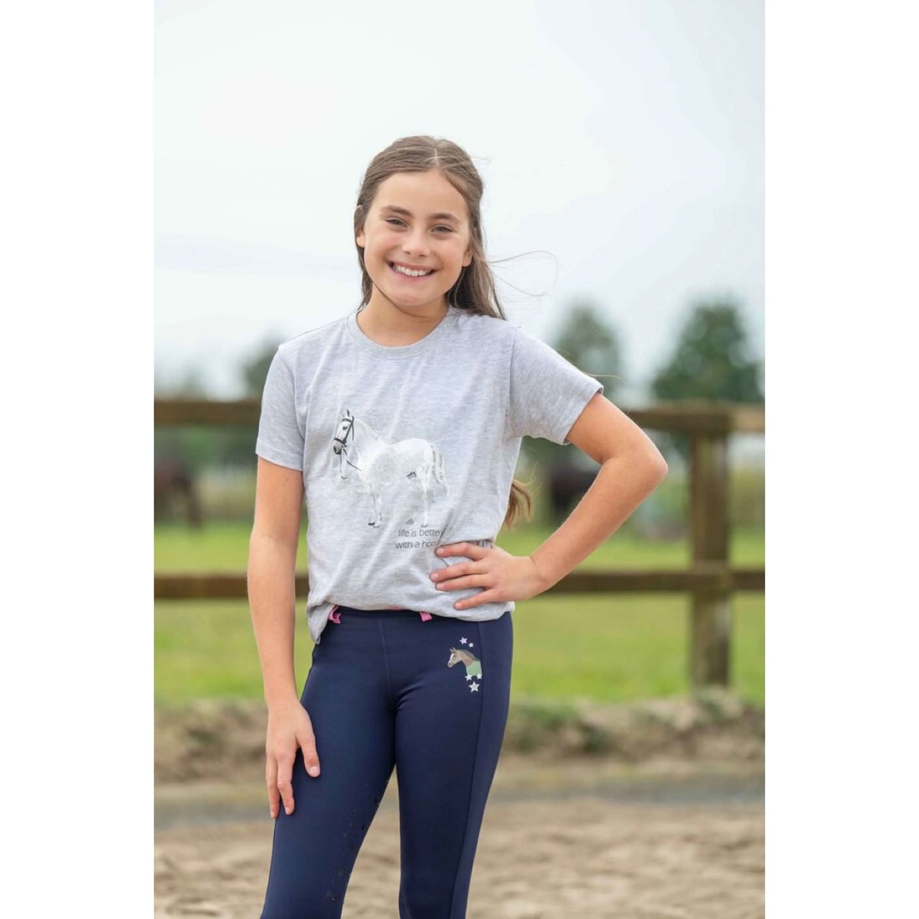 HKM T-Shirt Sparkle Gris Mélangé - Image 2